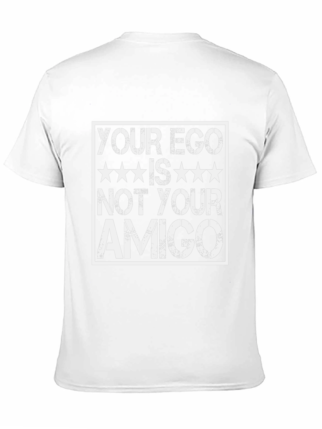 Black Your Ego Is Not Your Amigo Graphic Tee - Black view 11