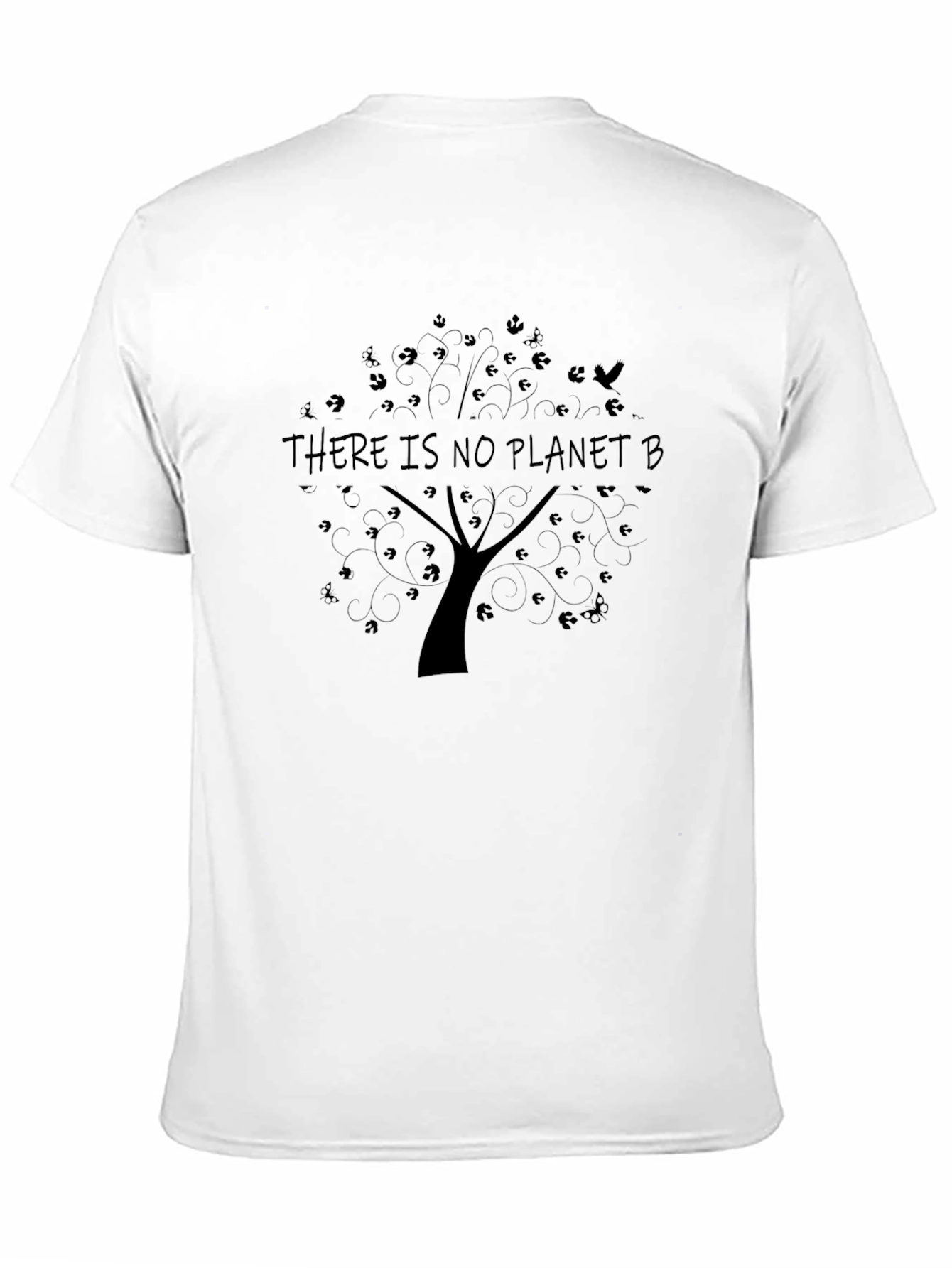 Black Eco-Conscious Black "No Planet B" Tree T-Shirt view 11