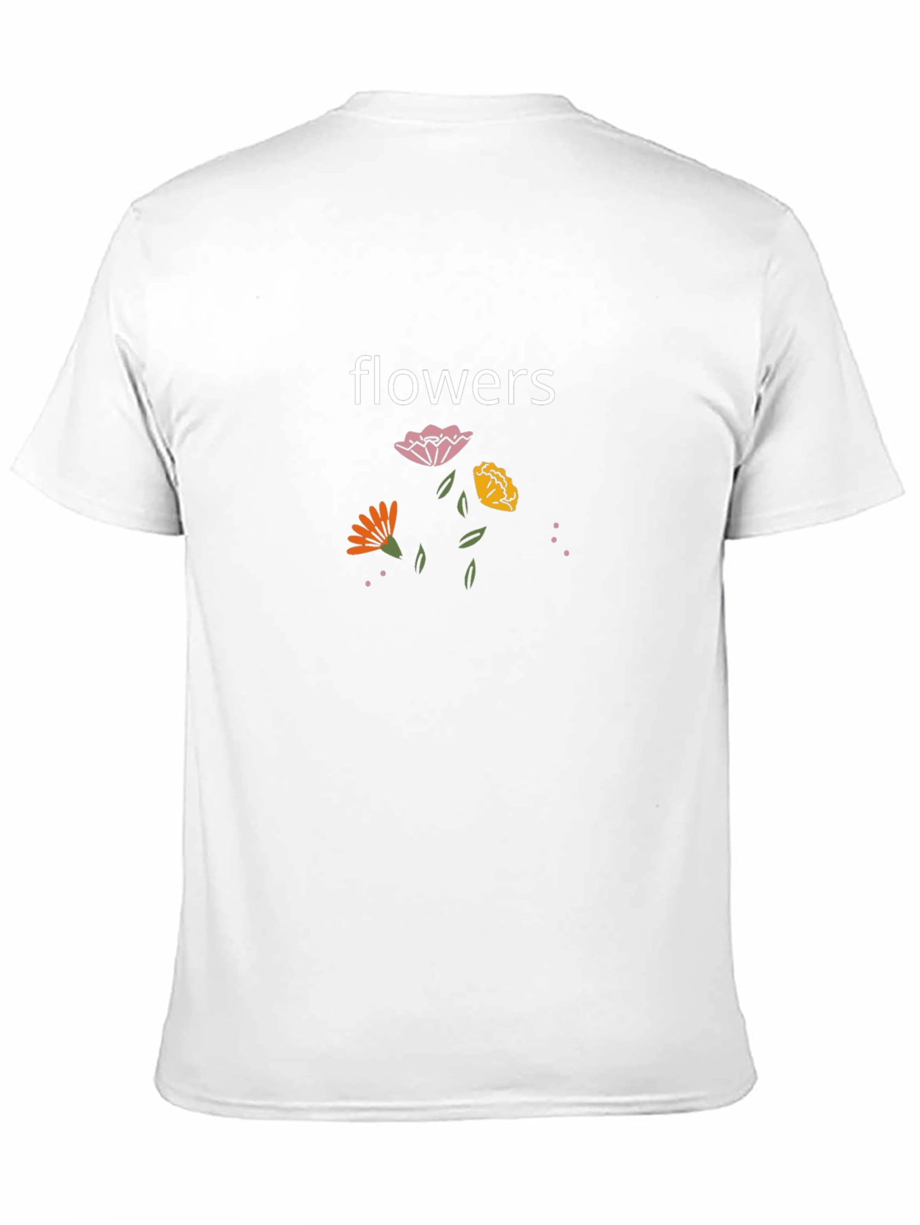 Black Flowers Graphic Black T-Shirt view 11