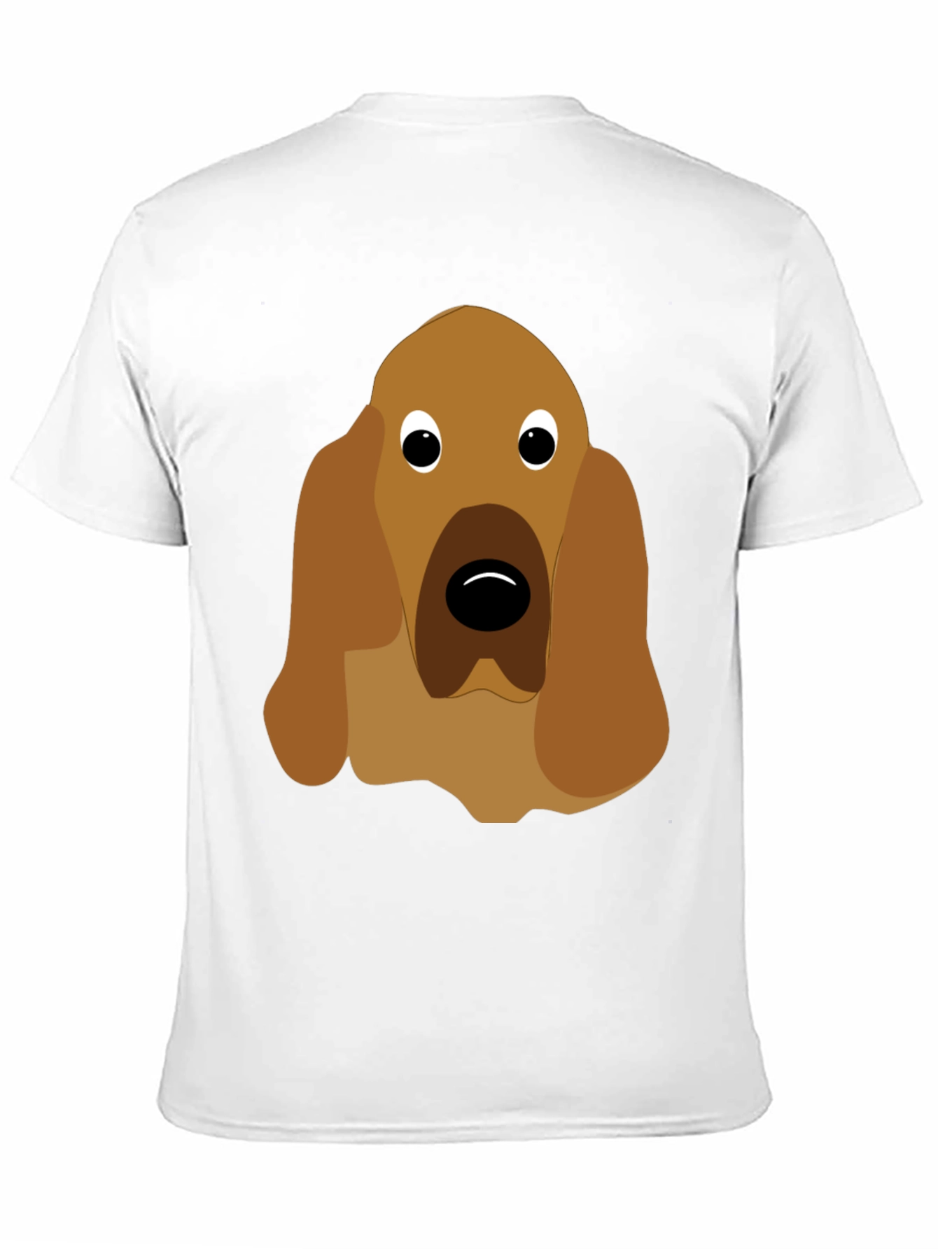 Black Dog Face Graphic Tee - Unisex Black T-Shirt view 11