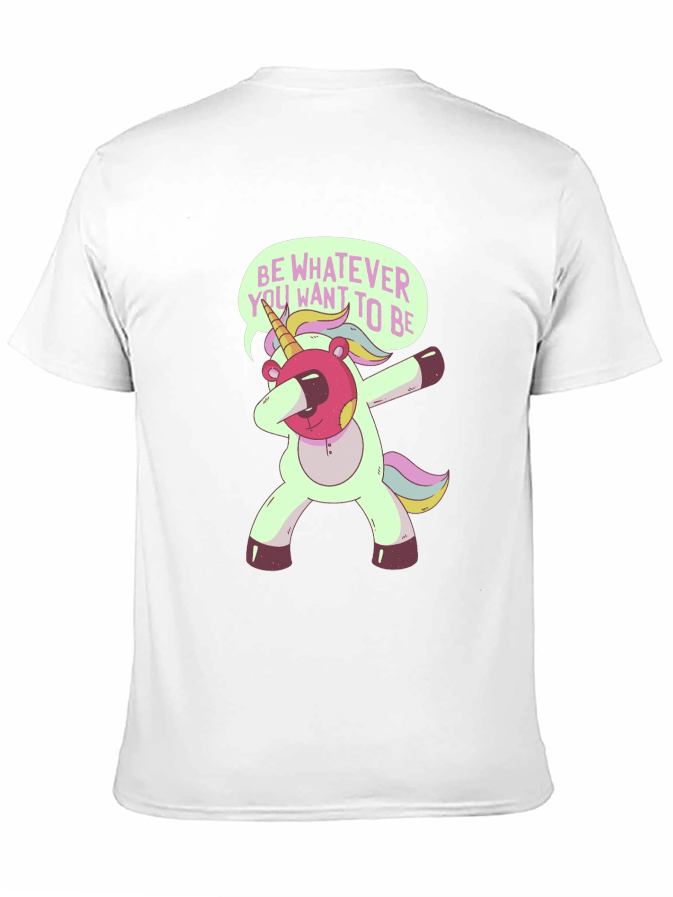 Black Unicorn Dabbing T-Shirt - Be Whatever You Want! view 11