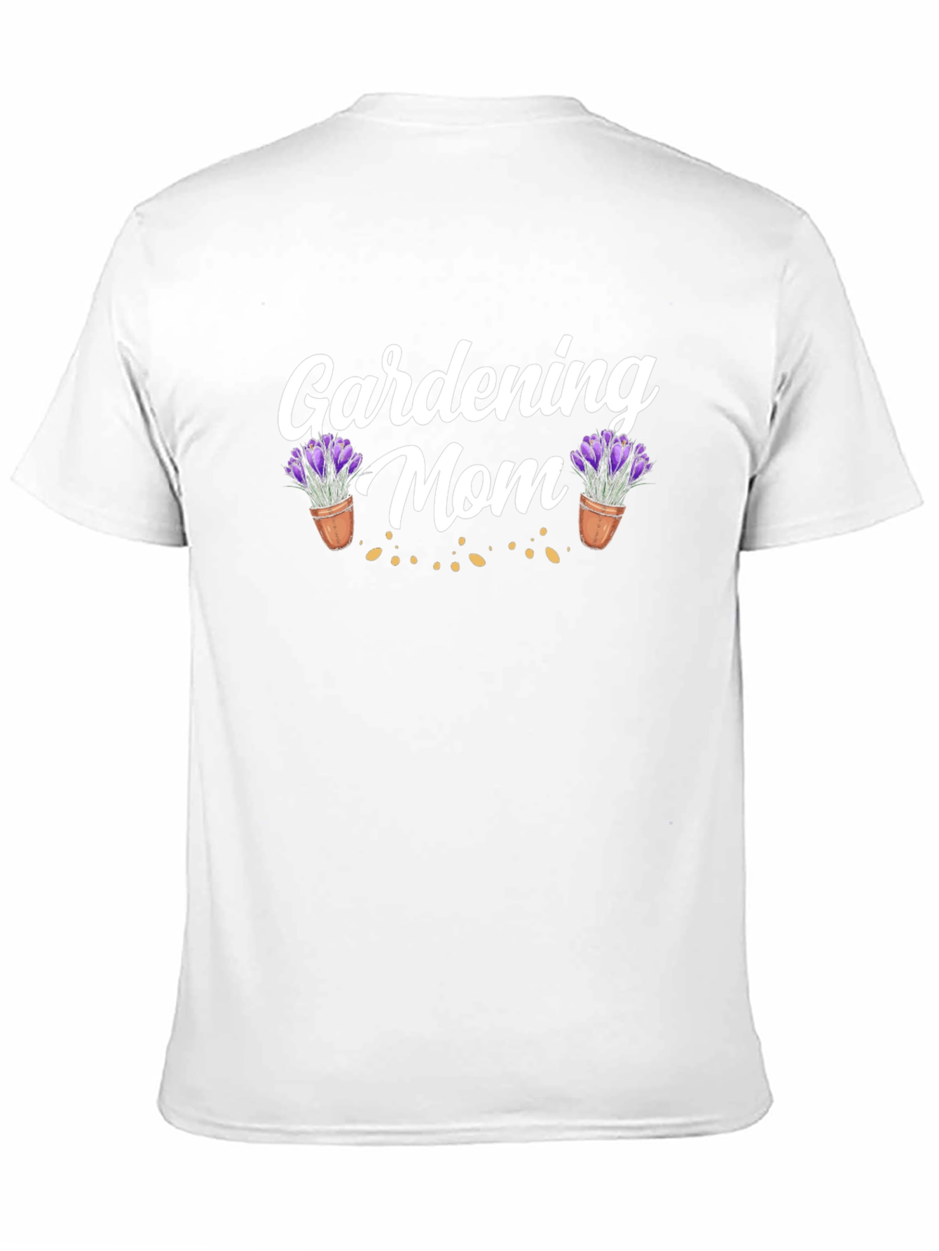 Black Gardening Mom T-Shirt - Floral Design view 11