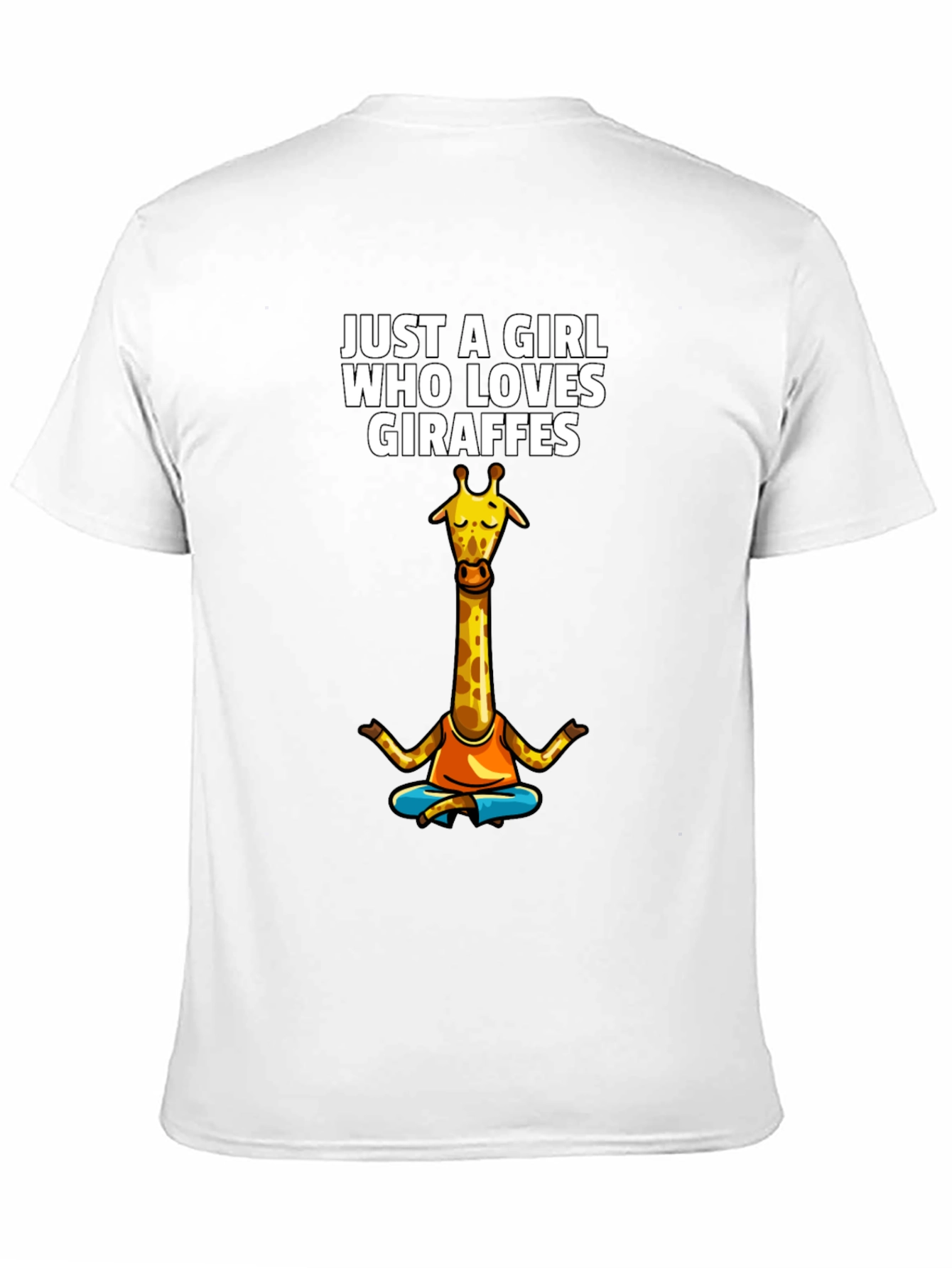 Black Giraffe Lover Women's T-Shirt - Yoga Design view 11