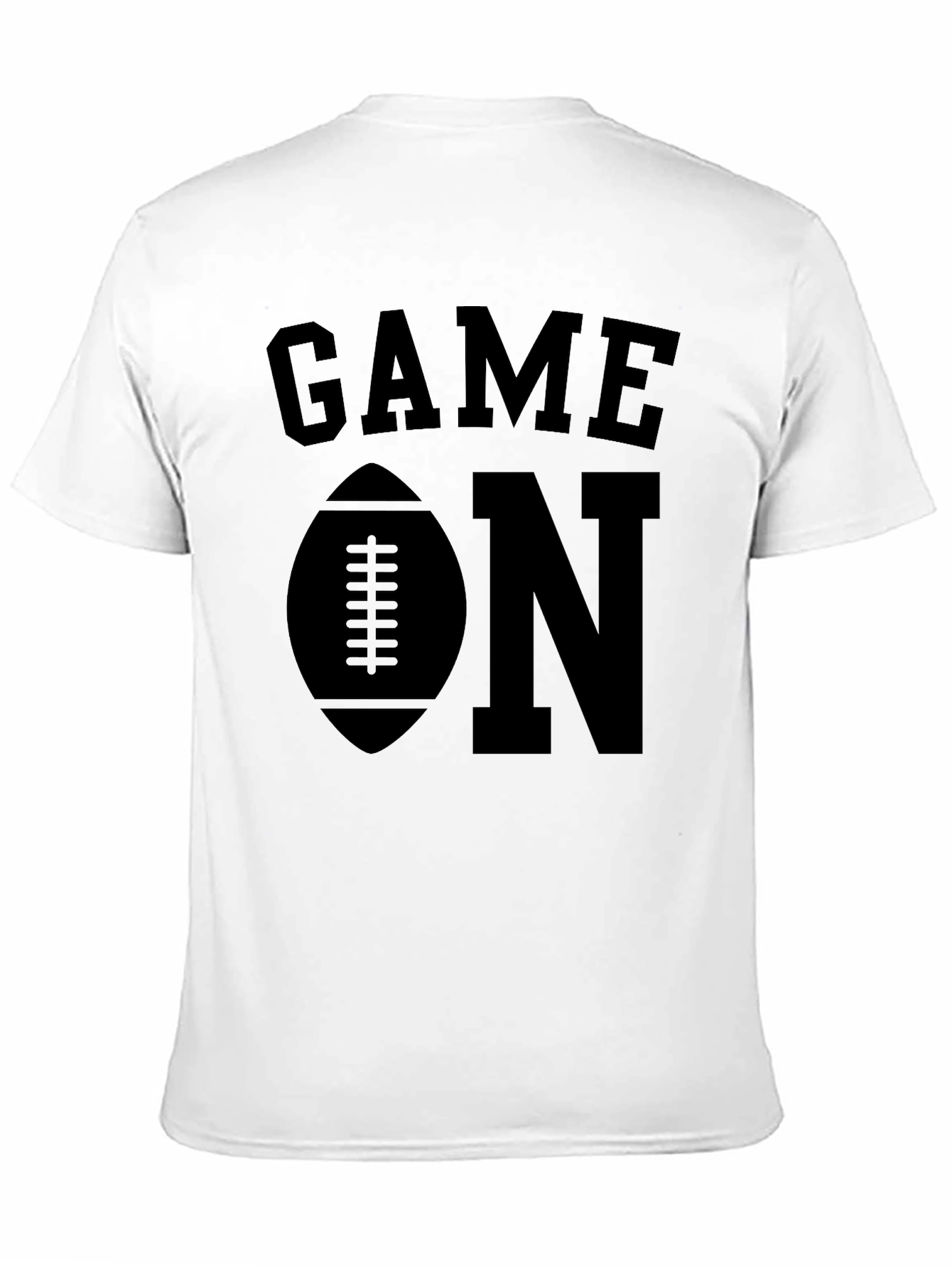 Black Game On Football T-Shirt view 11