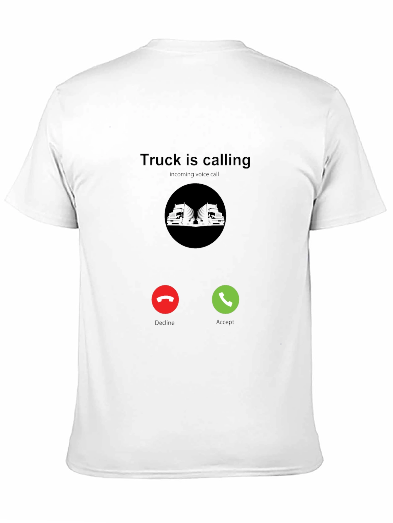 Black Truck Is Calling Black T-Shirt view 11