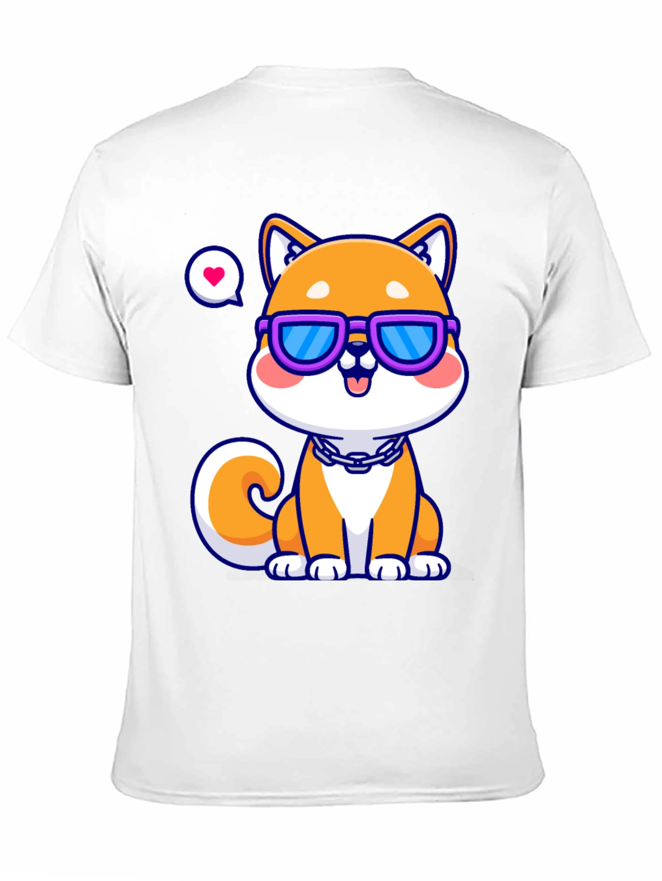 Black Cool Shiba Inu T-Shirt - Unisex view 11