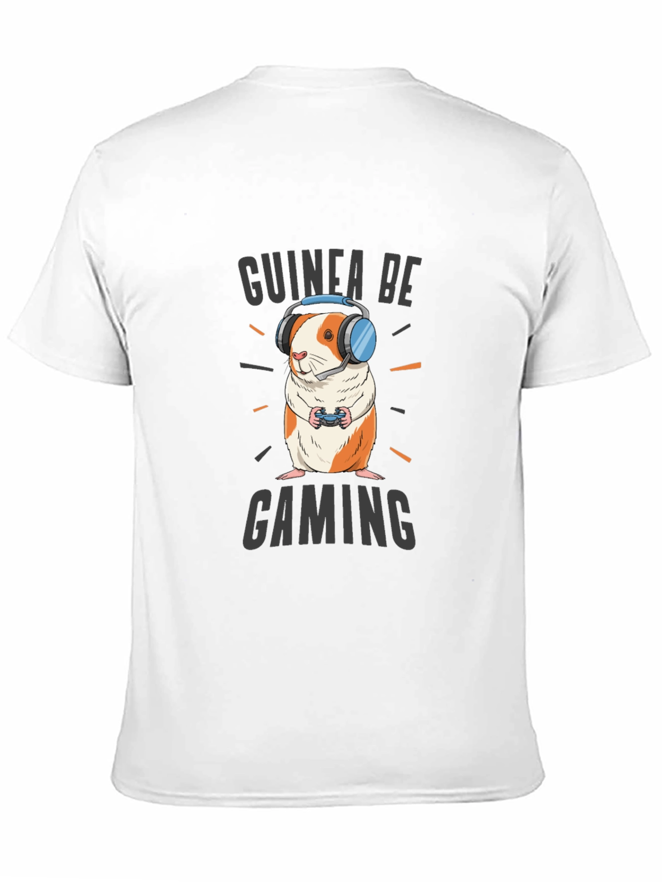 Black Guinea Be Gaming T-Shirt - Gamer Guinea Pig Tee view 11
