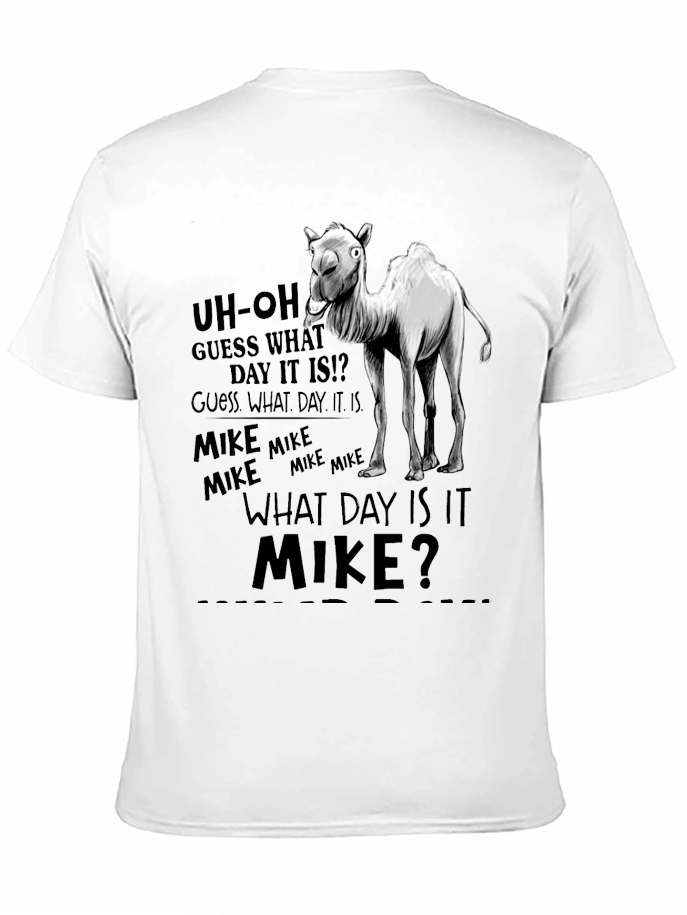 Black What Day Is It? Camel T-Shirt view 11