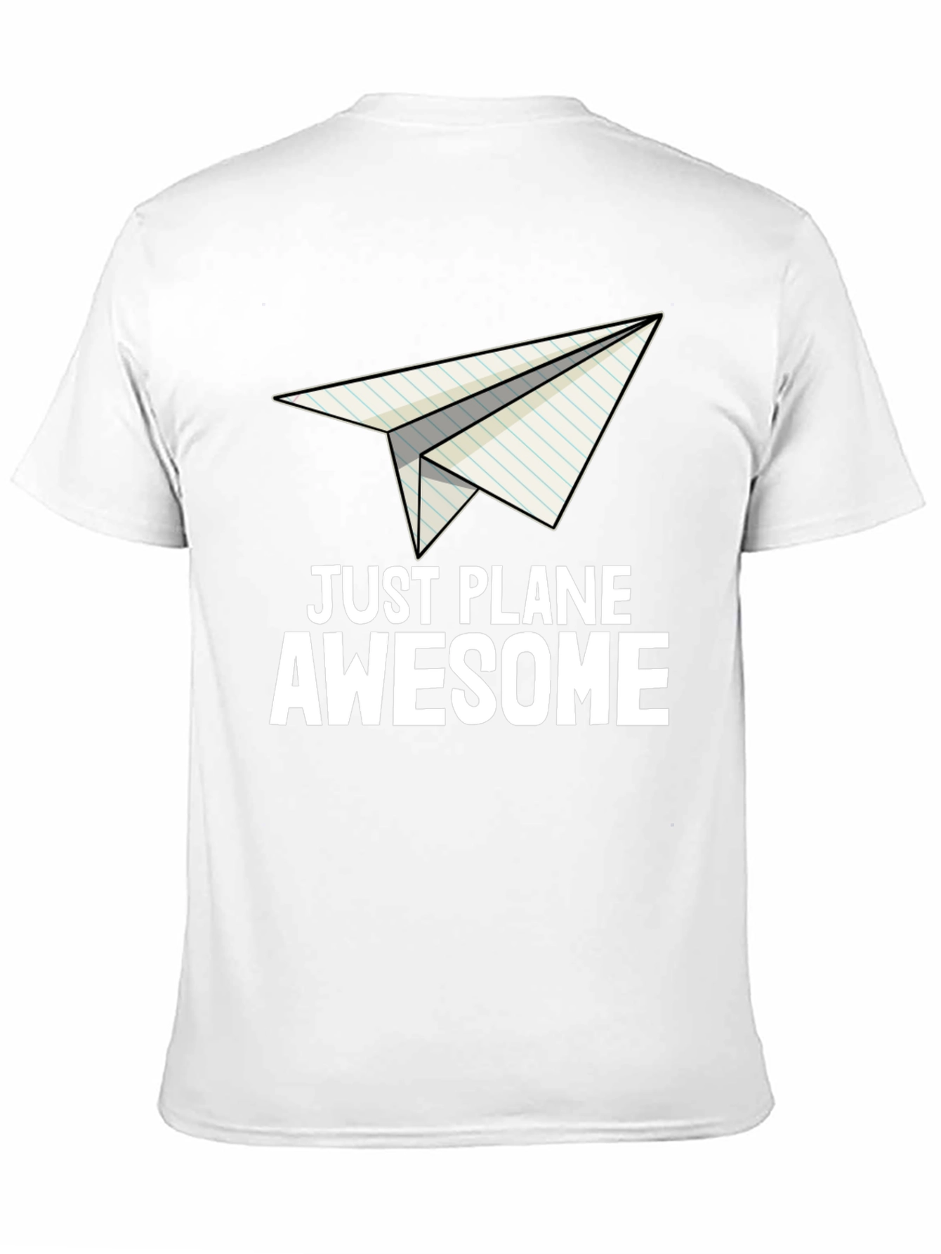 Black Just Plane Awesome Graphic T-Shirt view 11