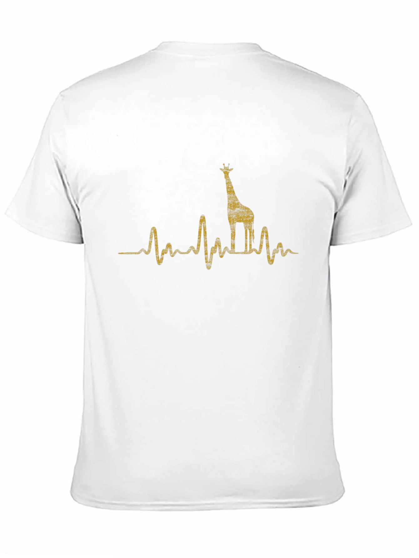 Black Giraffe Heartbeat Graphic Tee view 11