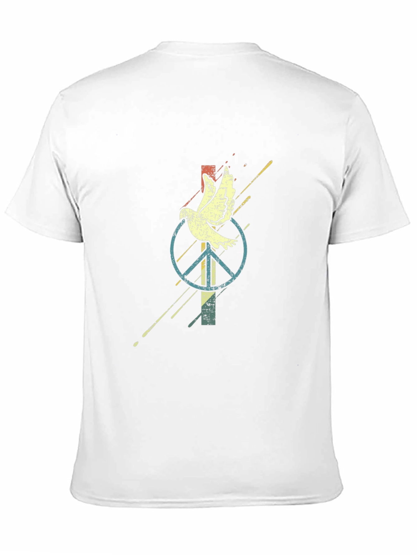 Black Dove & Peace Sign Graphic Tee view 11