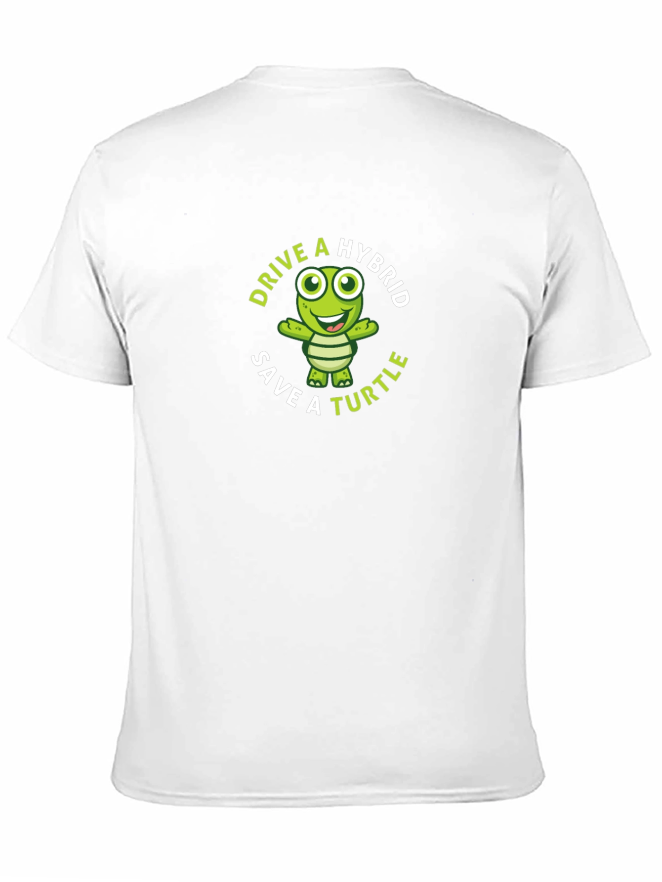 Black Drive a Hybrid Save a Turtle T-Shirt view 11