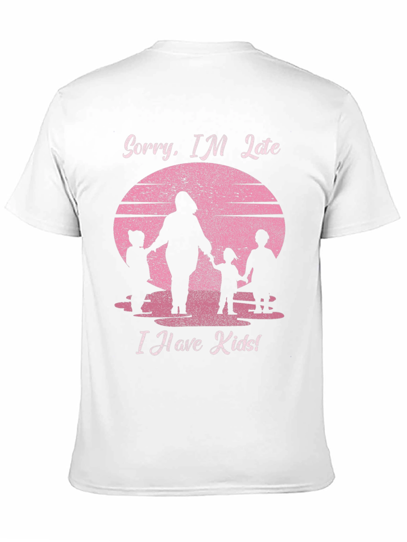 Black Sorry I'm Late I Have Kids T-Shirt view 11