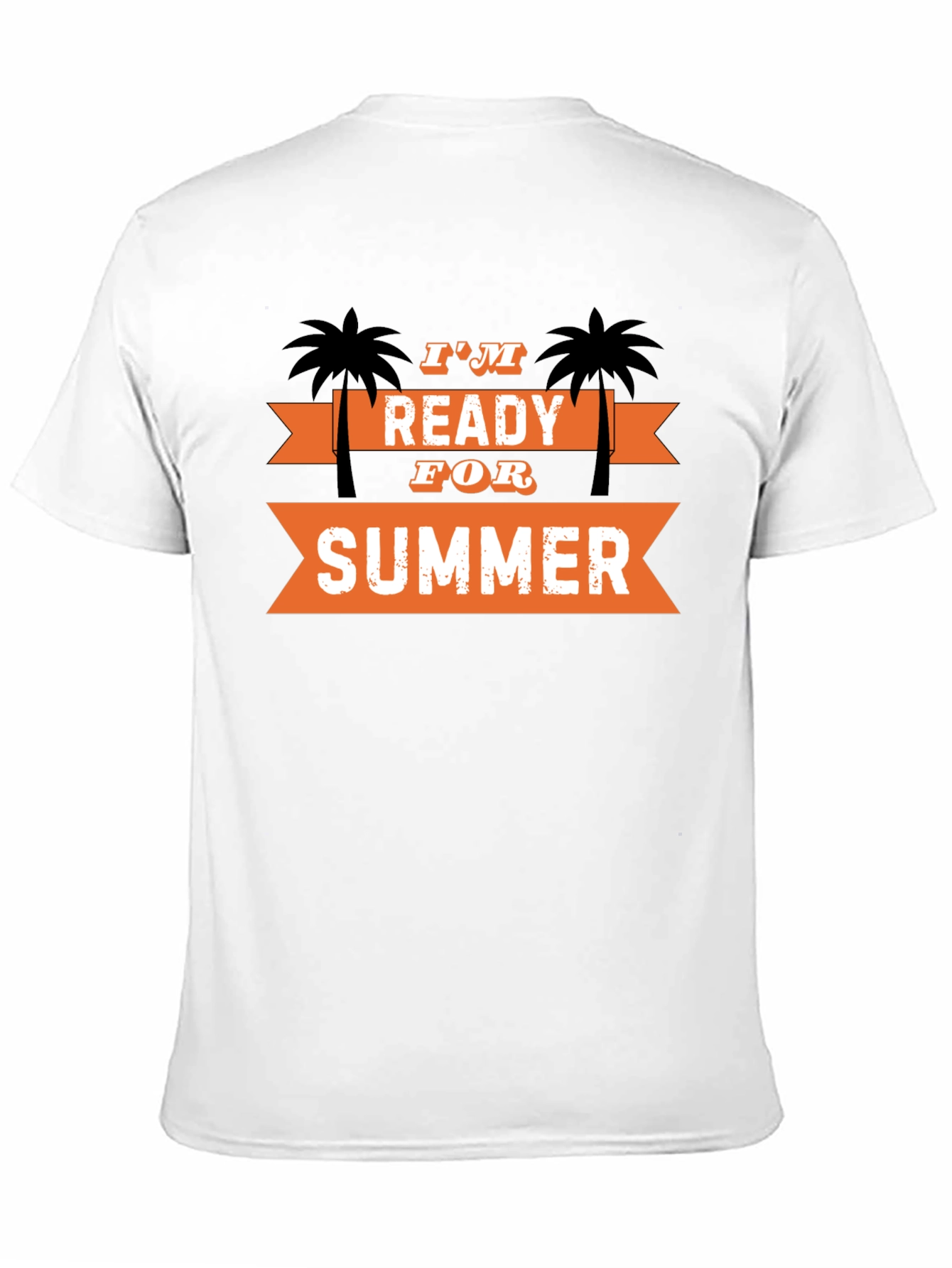 Black I'm Ready for Summer T-Shirt Palm Tree Graphic Tee view 11