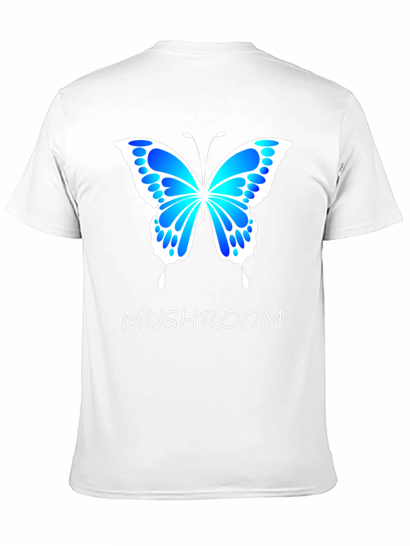 Black Mushroom Butterfly Graphic T-Shirt view 11