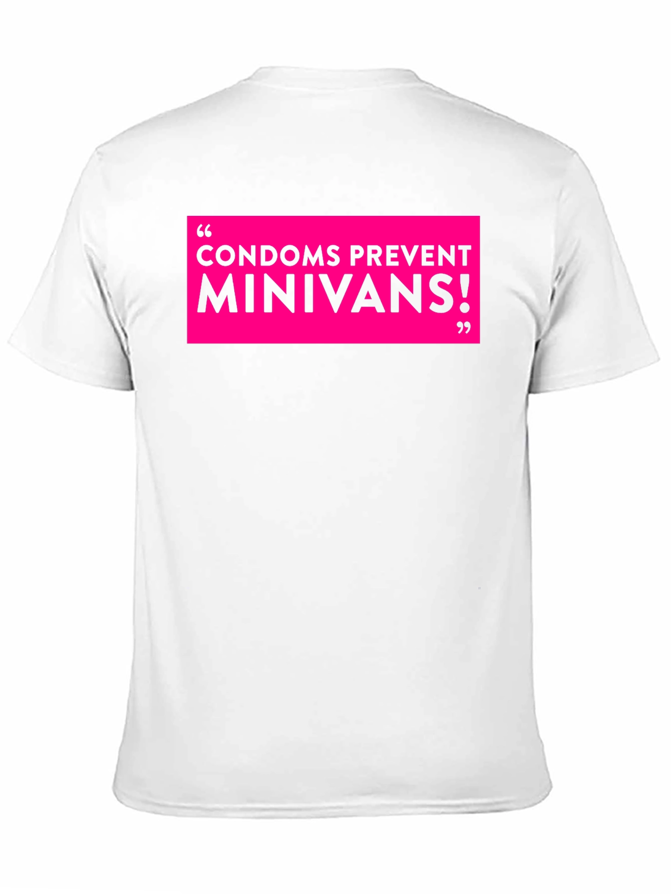 Black Funny Condoms Prevent Minivans Graphic Tee view 11