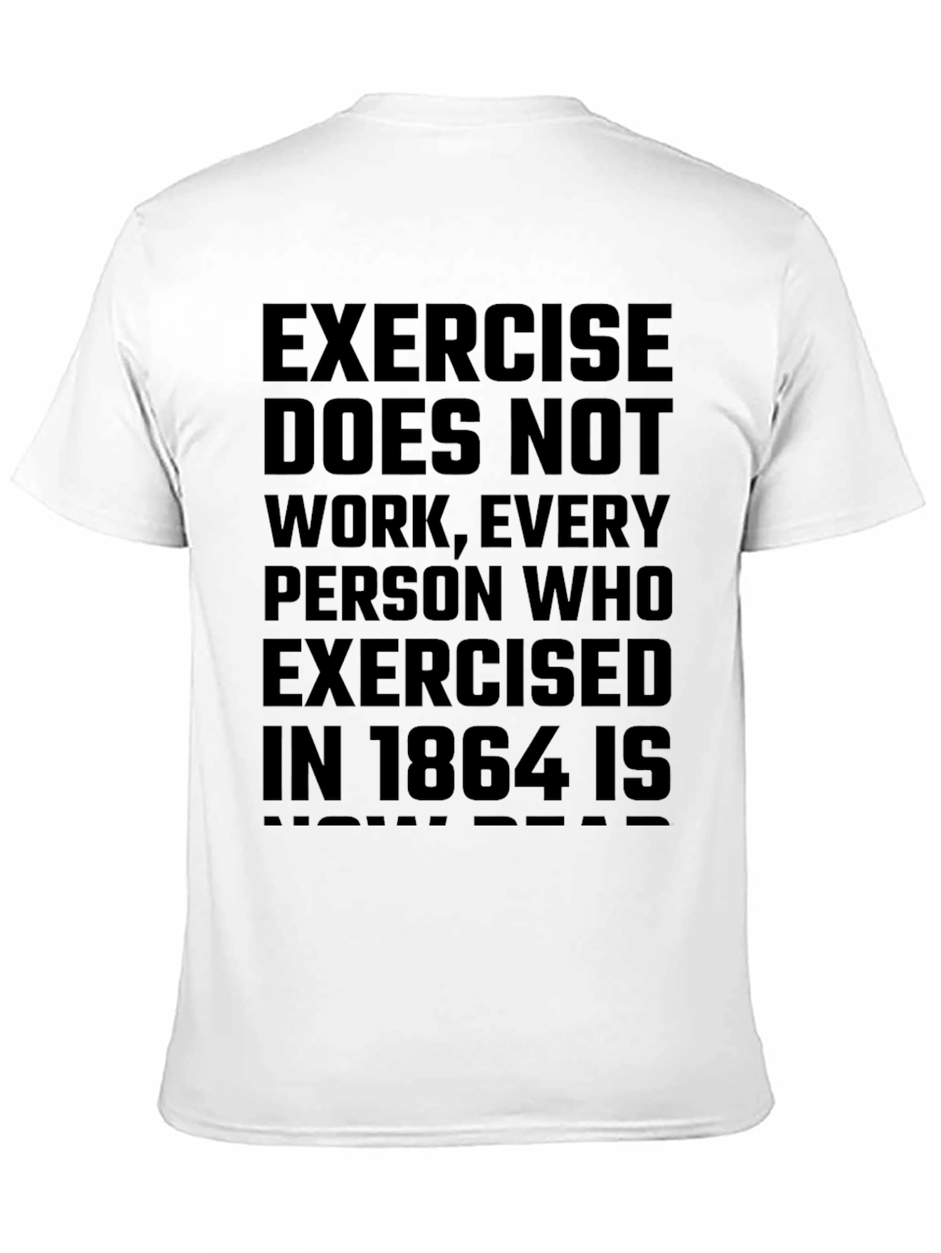 Black Exercise 1864 Funny Graphic Tee view 11