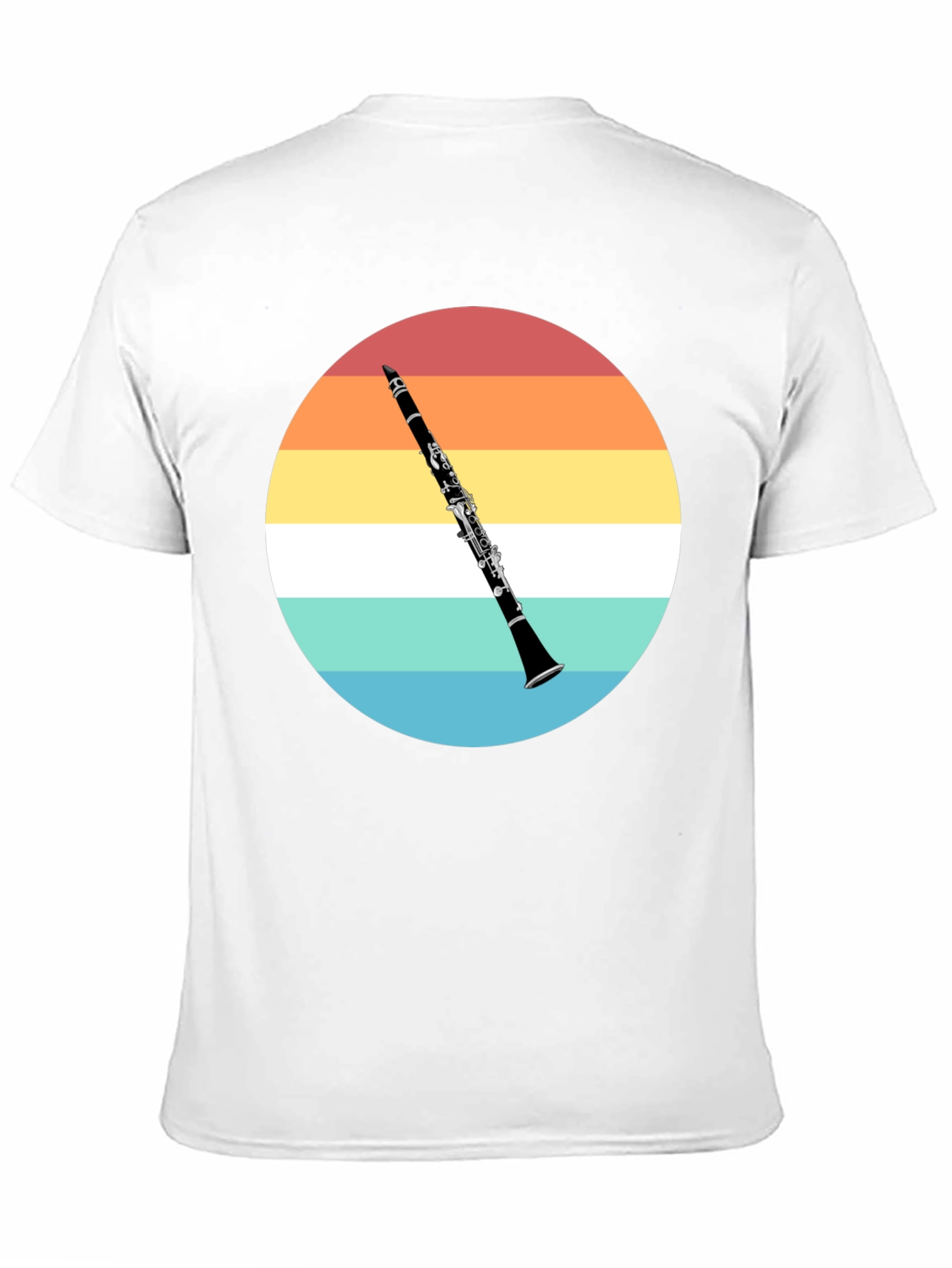 Black Clarinet Sunset T-Shirt - Musician Gift view 11