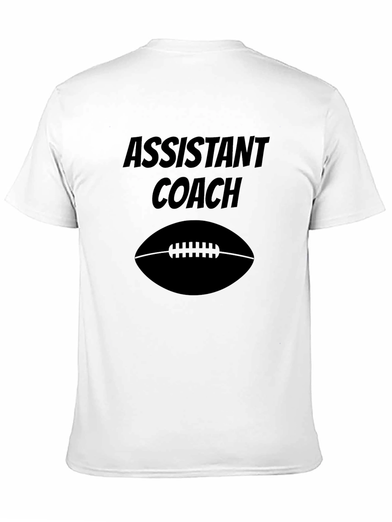 Black Assistant Coach Football T-Shirt - Black view 11