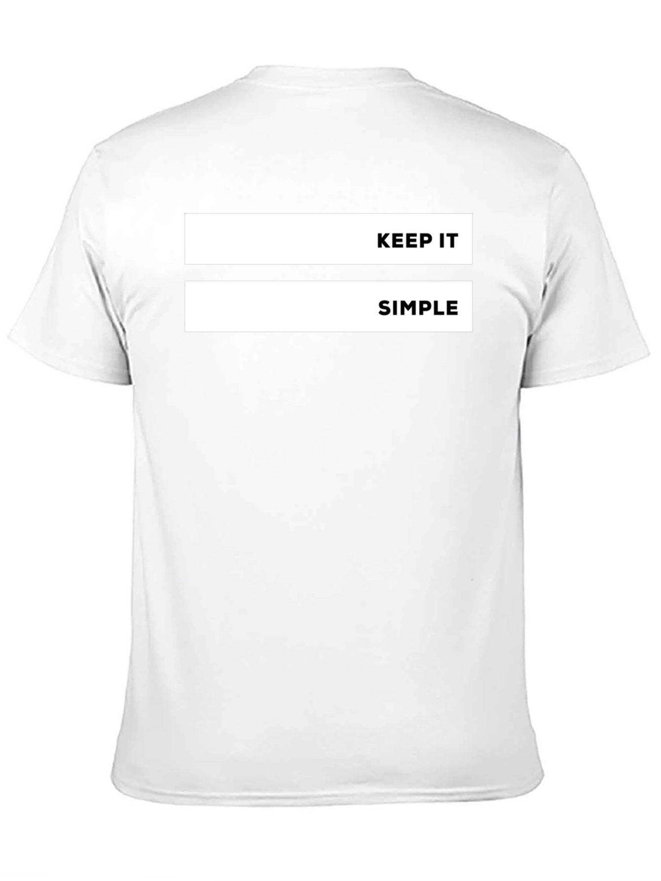 Black Keep It Simple Graphic Tee - Black Casual T-Shirt view 11