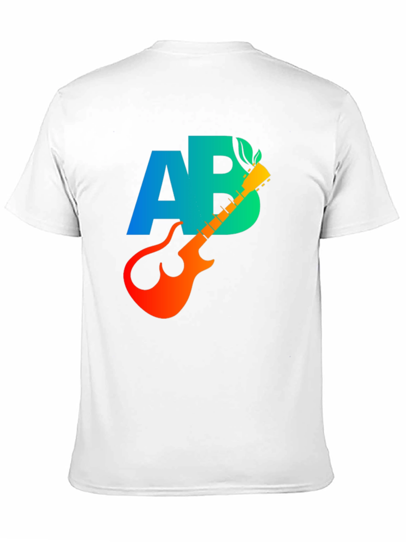 Black AB Guitar Graphic T-Shirt - Cool Music Tee view 11