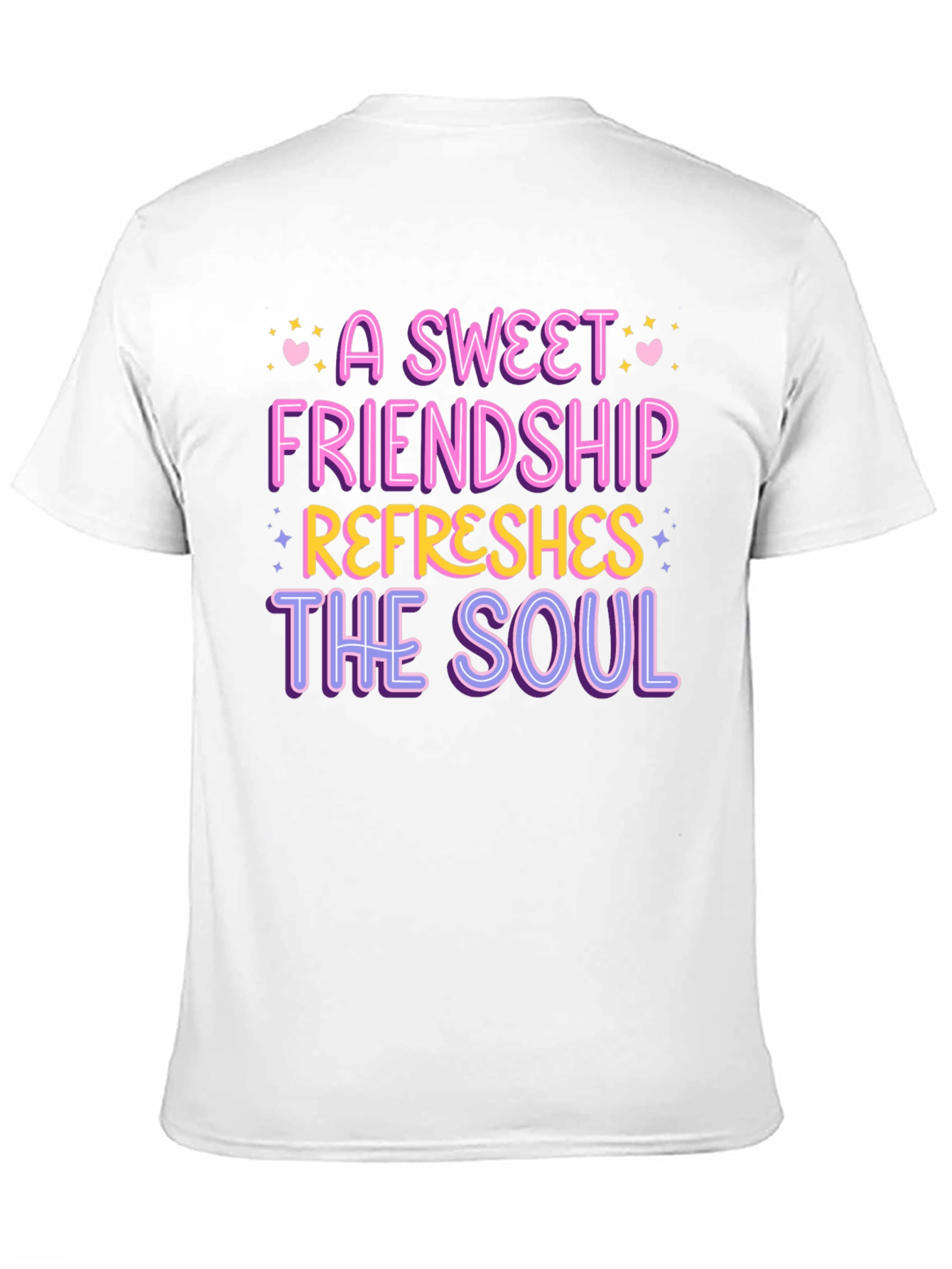 Black A Sweet Friendship Refreshes the Soul Tee view 11