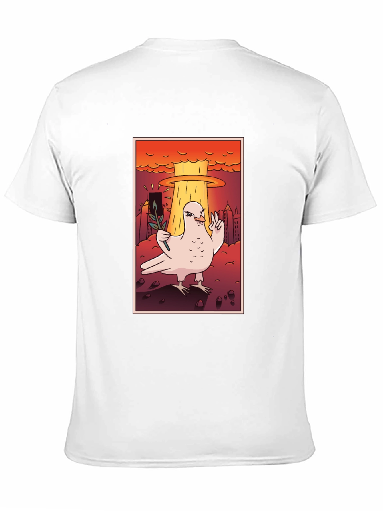 Black Peace Dove T-Shirt - Nuclear Apocalypse view 11