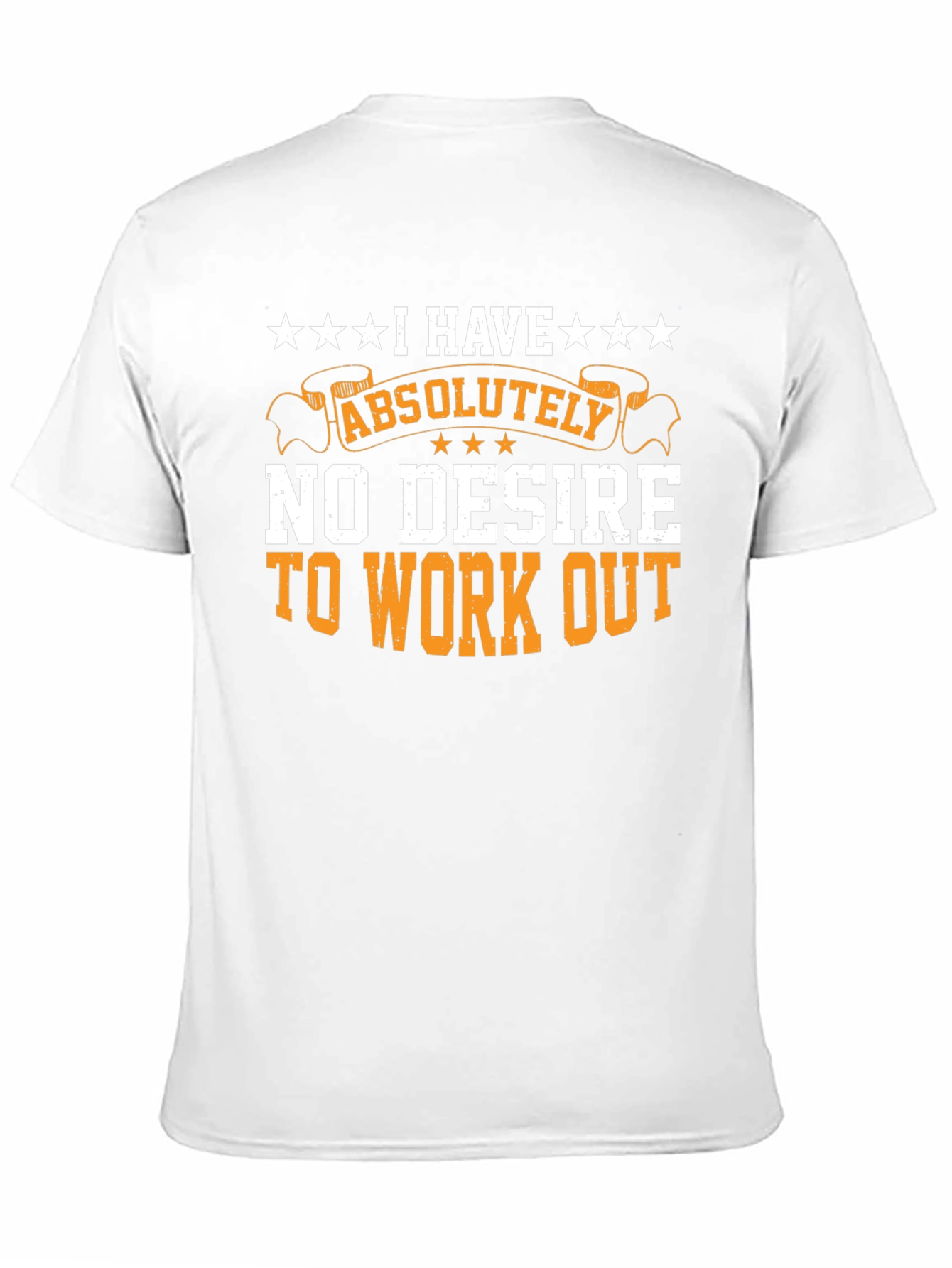 Black Funny Workout T-Shirt - No Desire to Exercise view 11