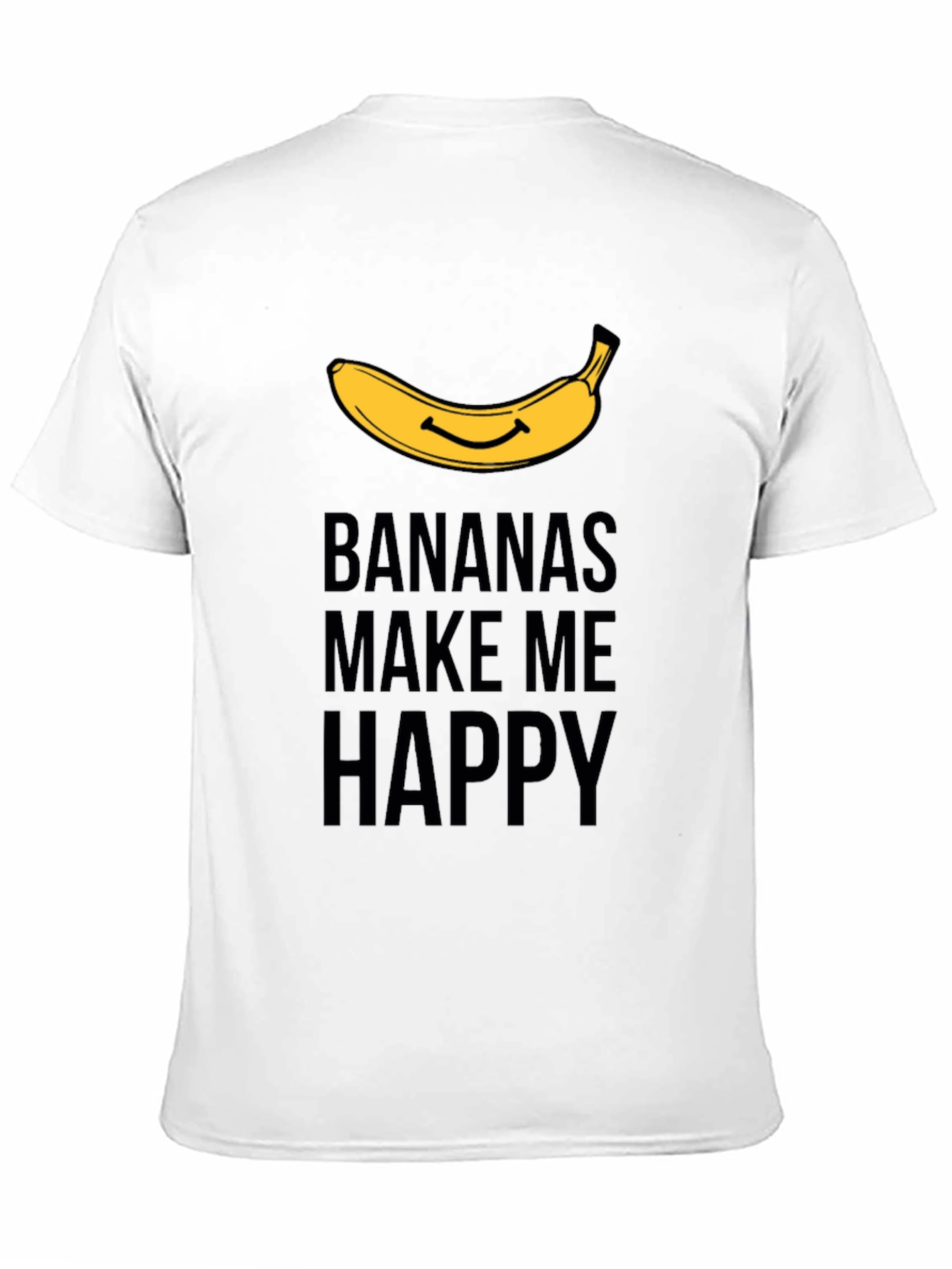 Black Bananas Make Me Happy Graphic T-Shirt view 11