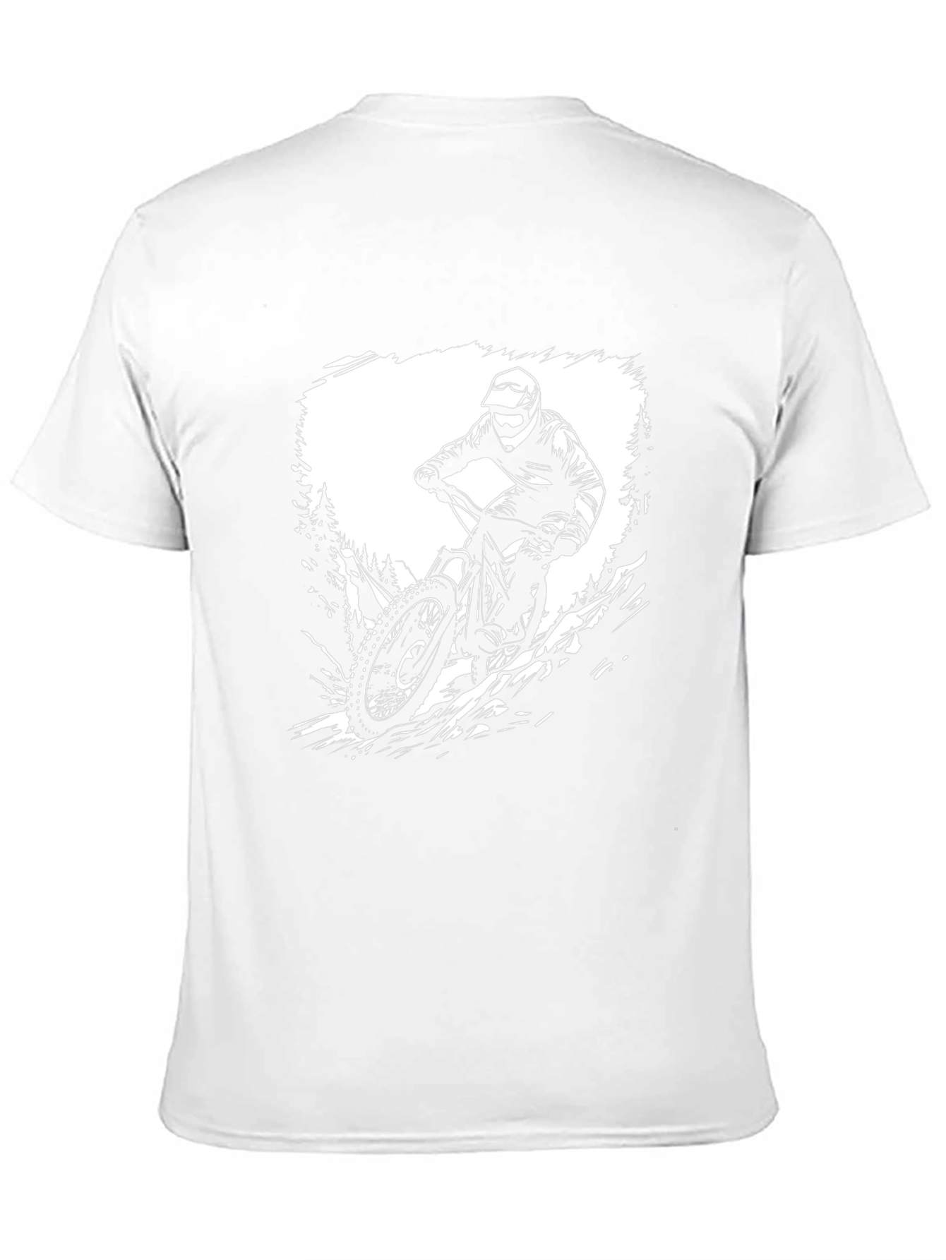 Black Mountain Bike Rider Graphic T-Shirt view 11