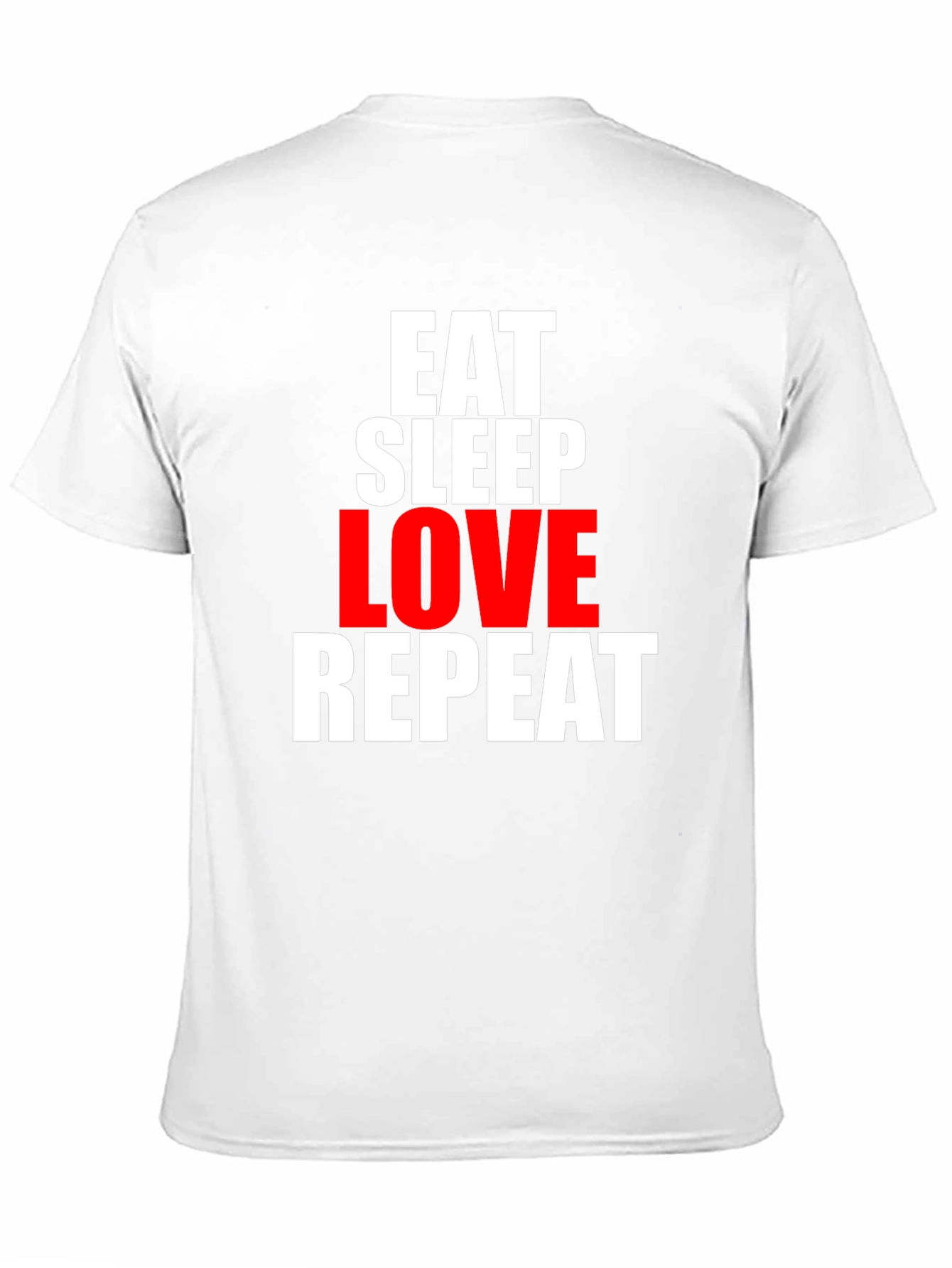 Black Eat Sleep Love Repeat Graphic Tee view 11