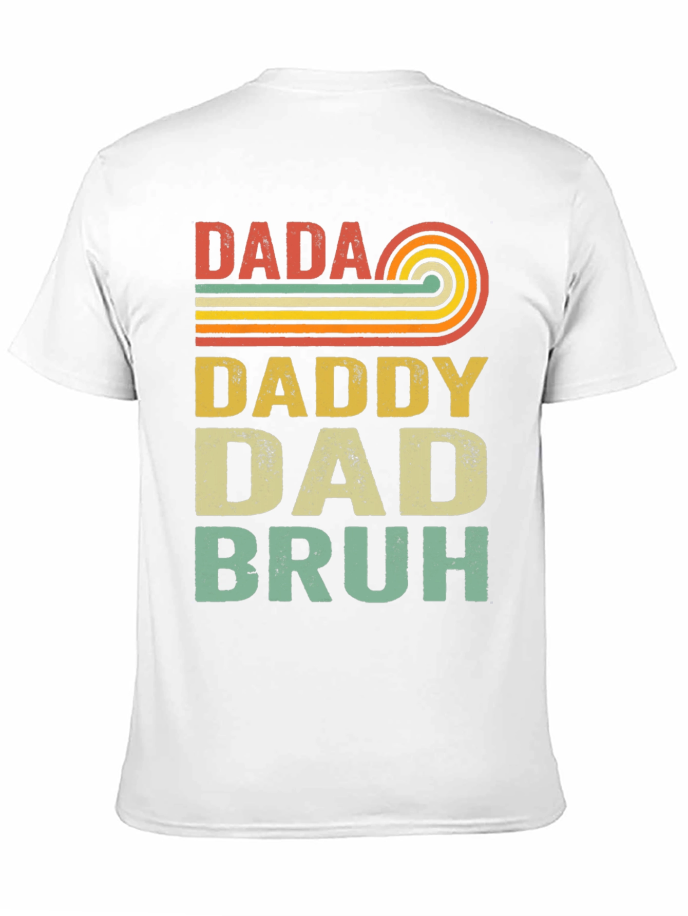 Black Retro Dada Daddy Dad Bruh T-Shirt view 11