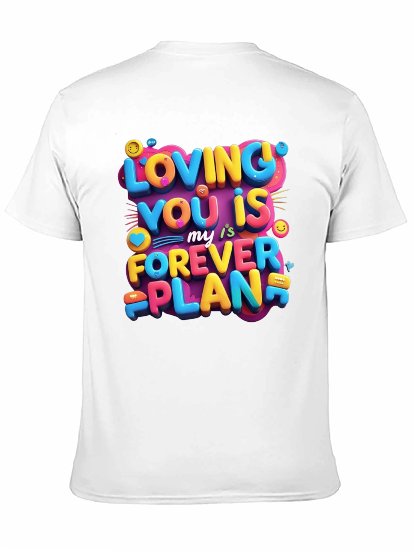 Black Loving You is My Forever Plan Graphic Tee view 11