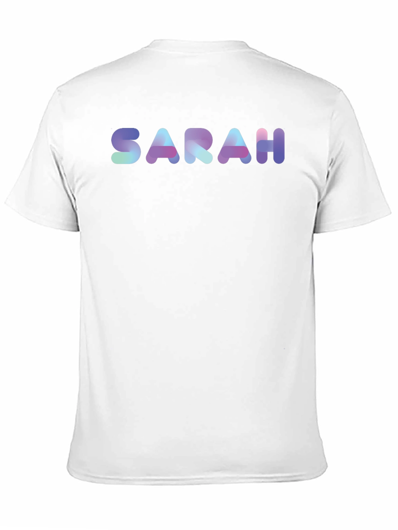 SARAH Custom Name T-Shirt - Unique Gradient Design - 11