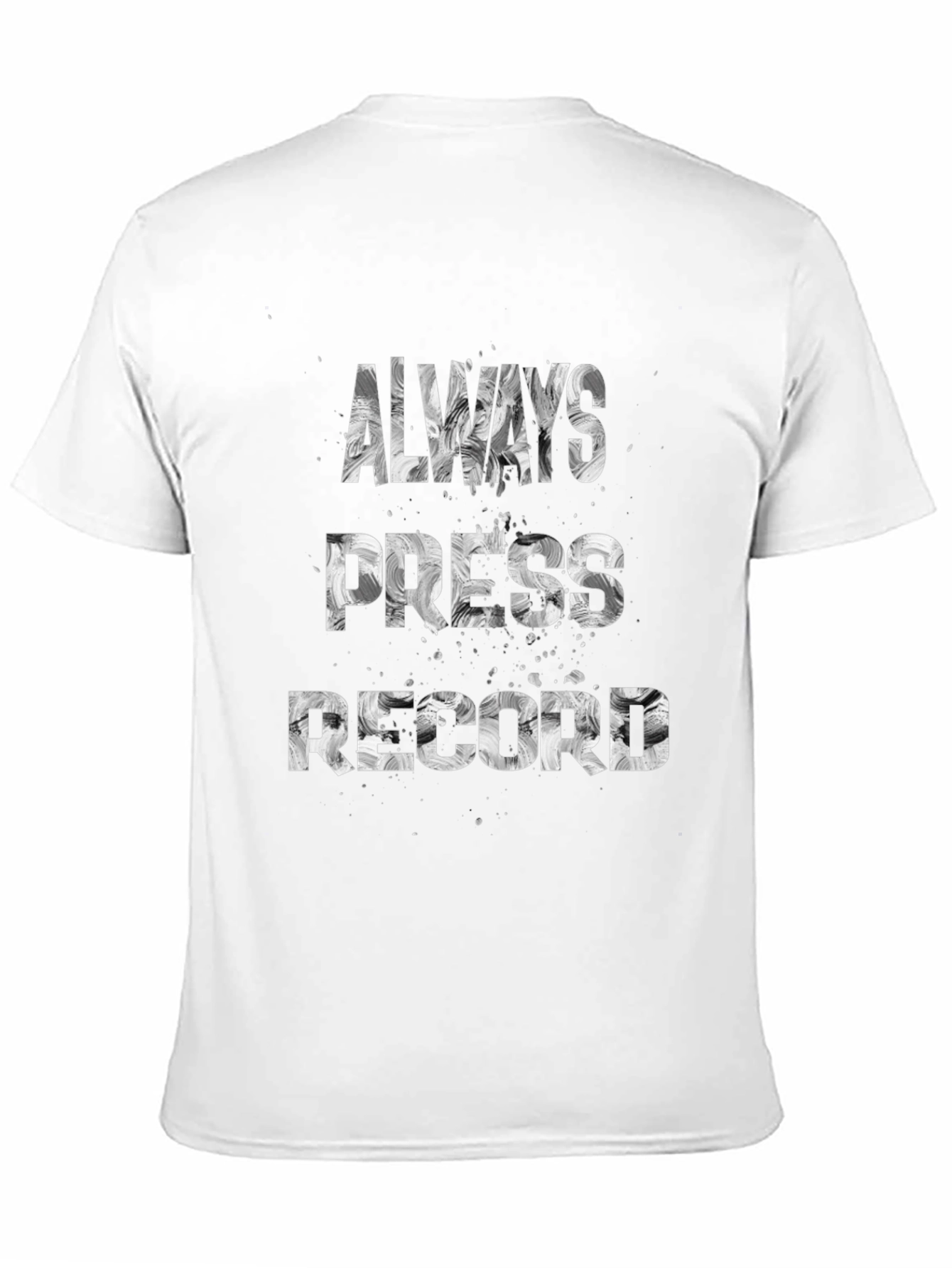 Black Always Press Record Graphic Tee view 11