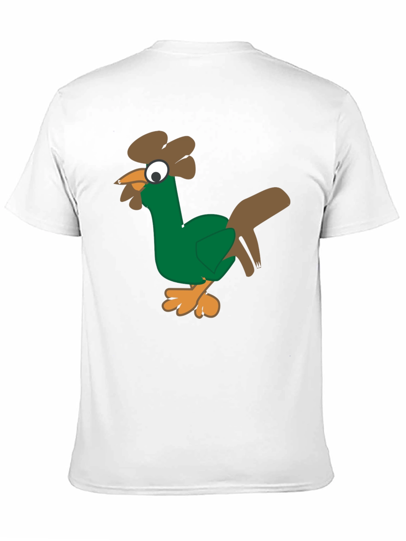 Black Funny Chicken Graphic Tee - Black Cotton T-Shirt view 11