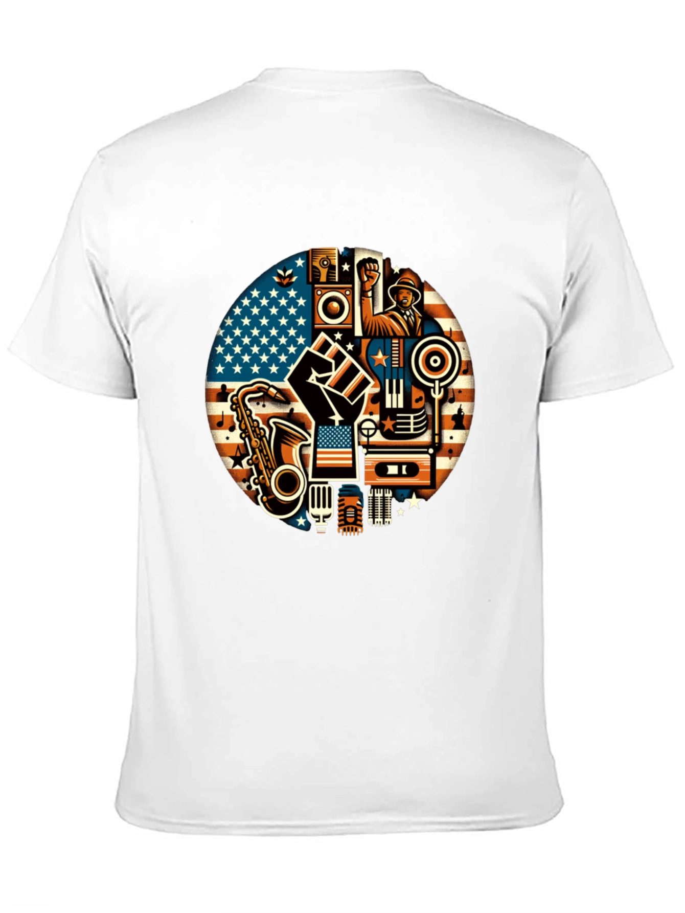 Black Music & Unity Graphic T-Shirt view 11