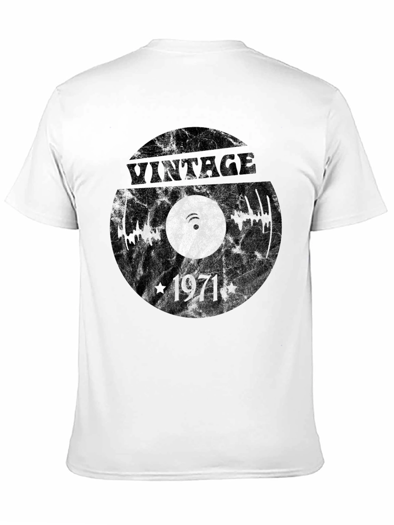 Black Vintage 1971 Record T-Shirt view 11
