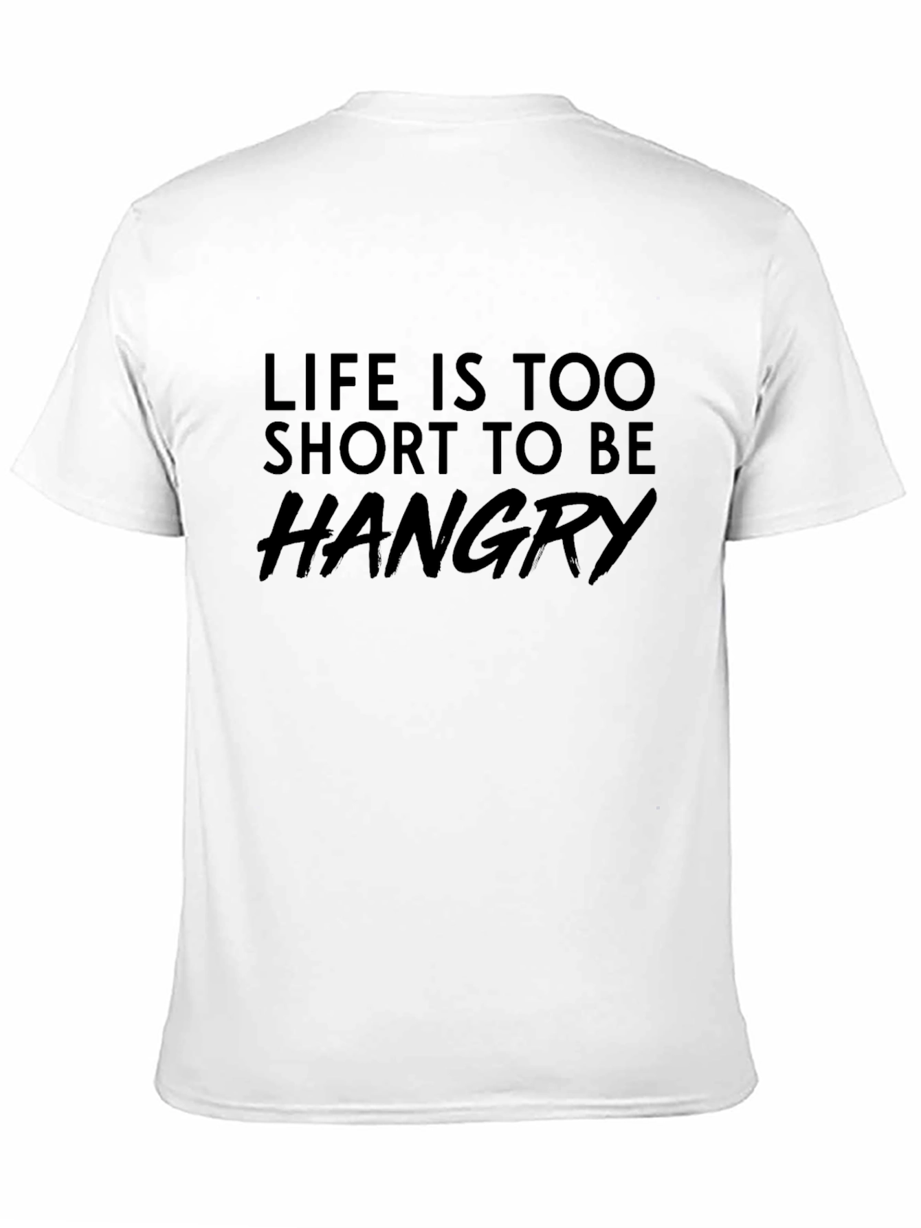 Black Life is Too Short to Be Hangry Funny Graphic Tee view 11