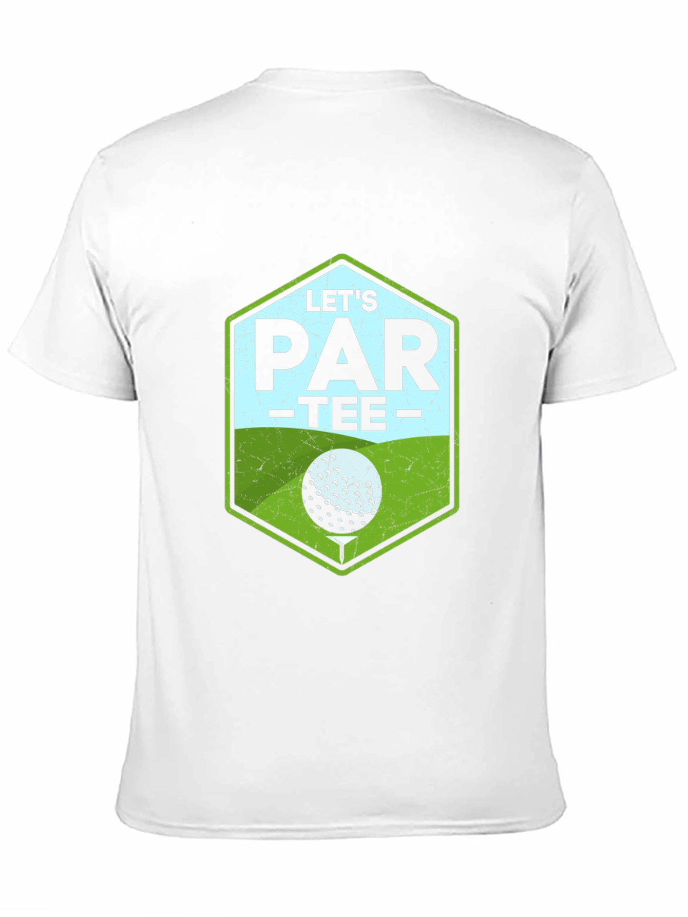 Black Let's Par-Tee Golf T-Shirt - Black Cotton Tee view 11