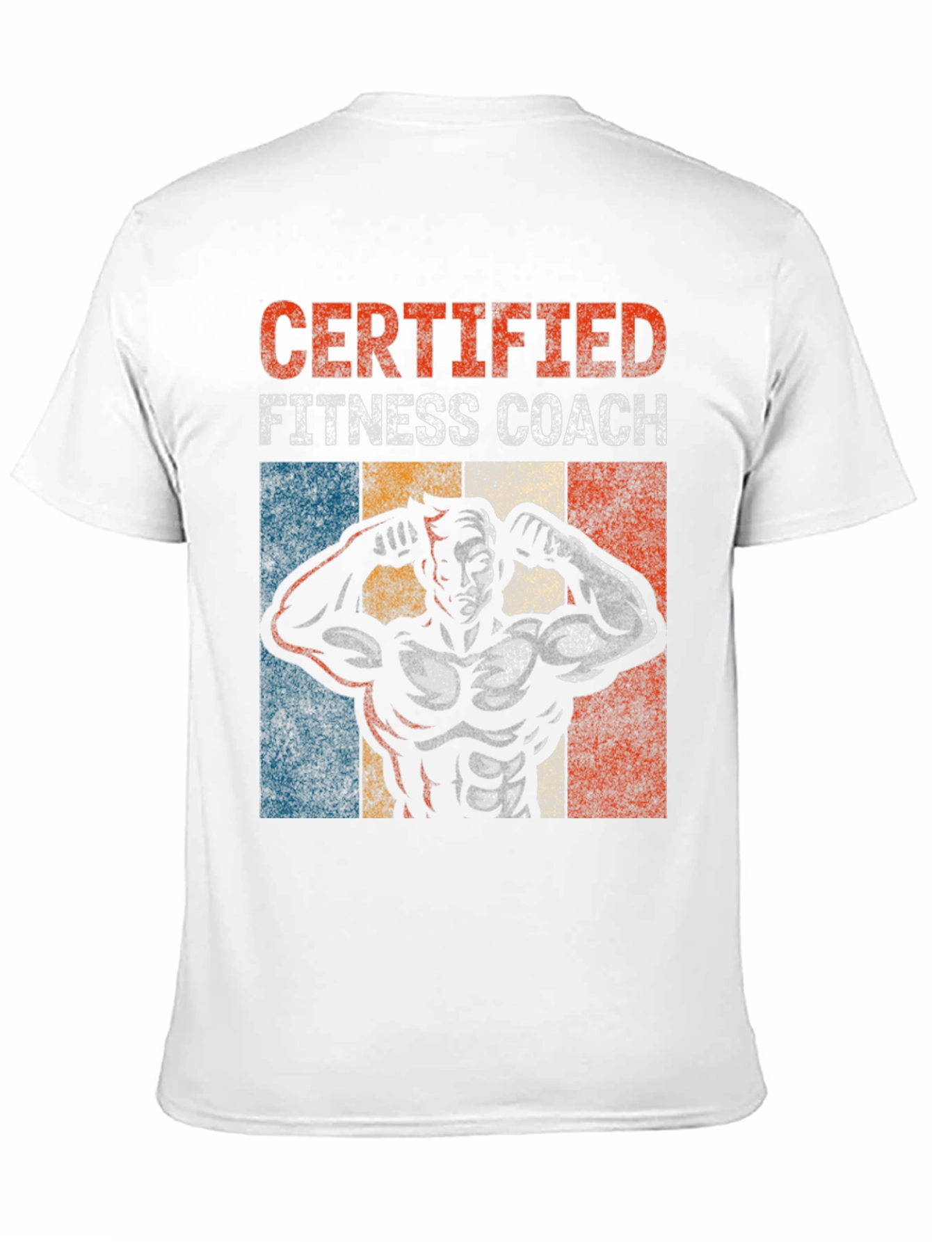 Black Certified Fitness Coach Graphic T-Shirt view 11