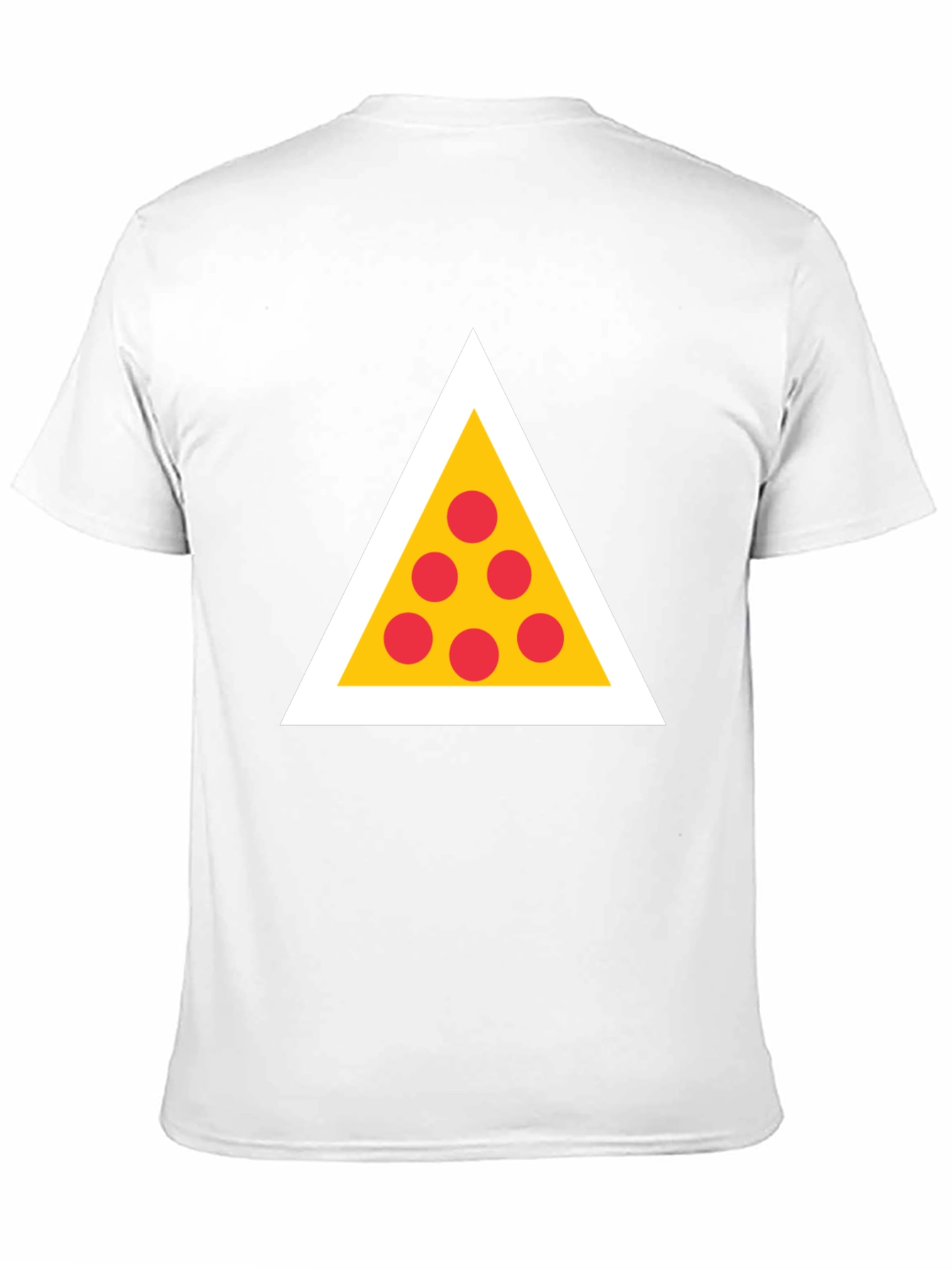 Black Pizza Triangle Graphic Tee - Black view 11