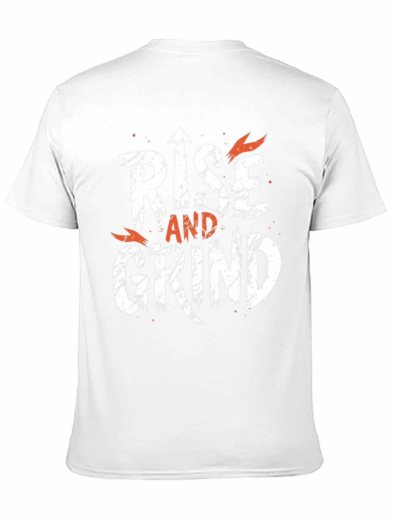 Black Rise and Grind Graphic Tee - Motivational T-Shirt view 11