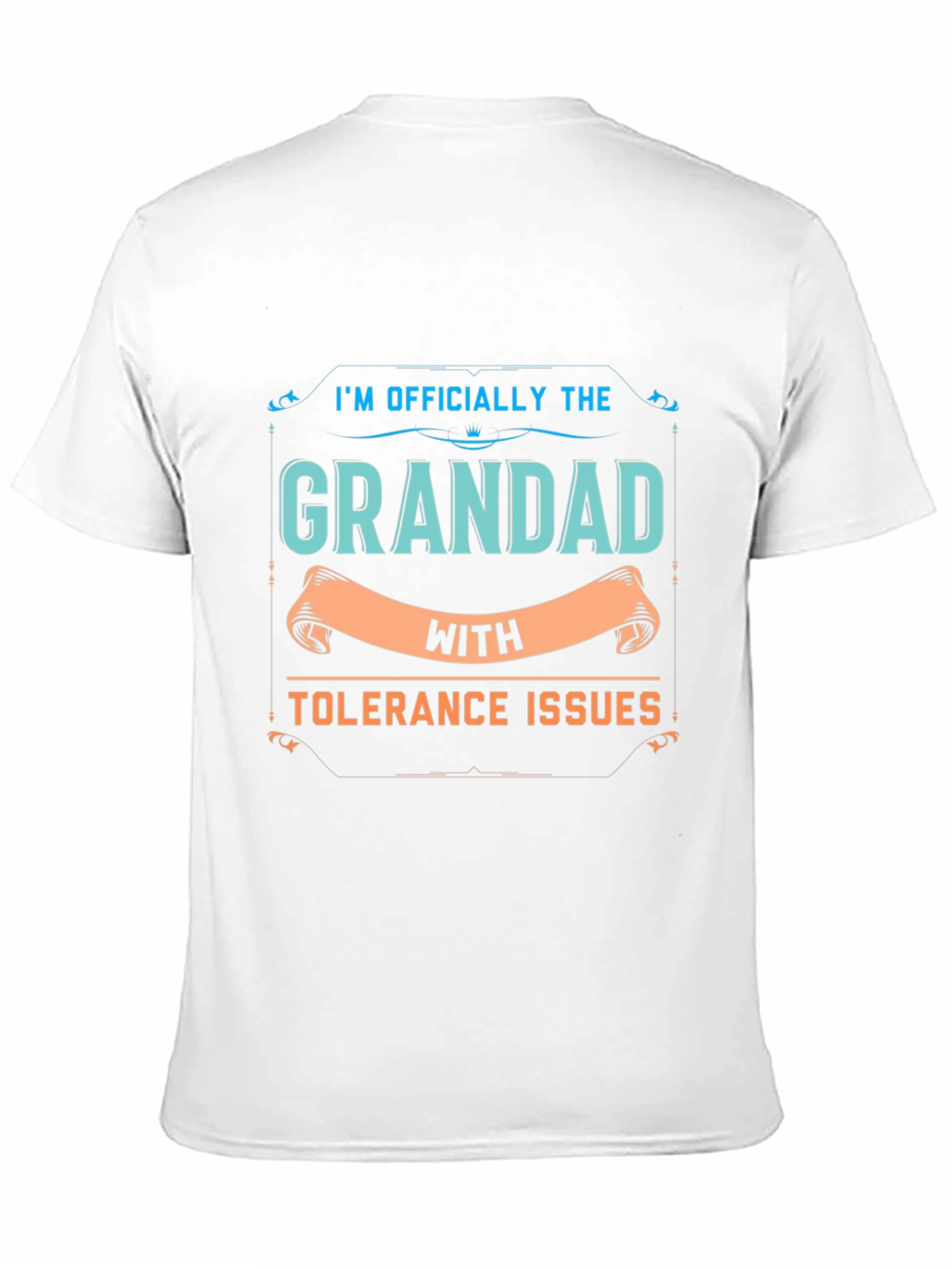 Black Grandad With Tolerance Issues - Funny T-Shirt view 11