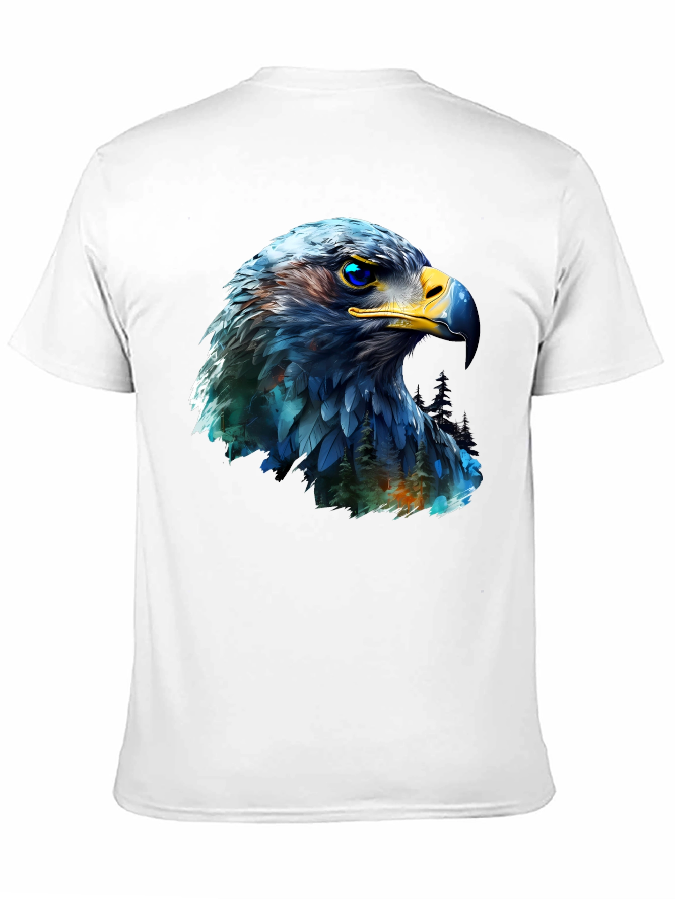 Black Eagle Graphic Print Black T-Shirt view 11