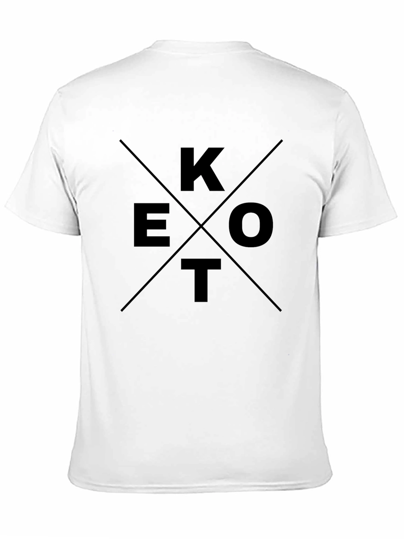 Black Keto Wordmark Black T-Shirt for Men view 11