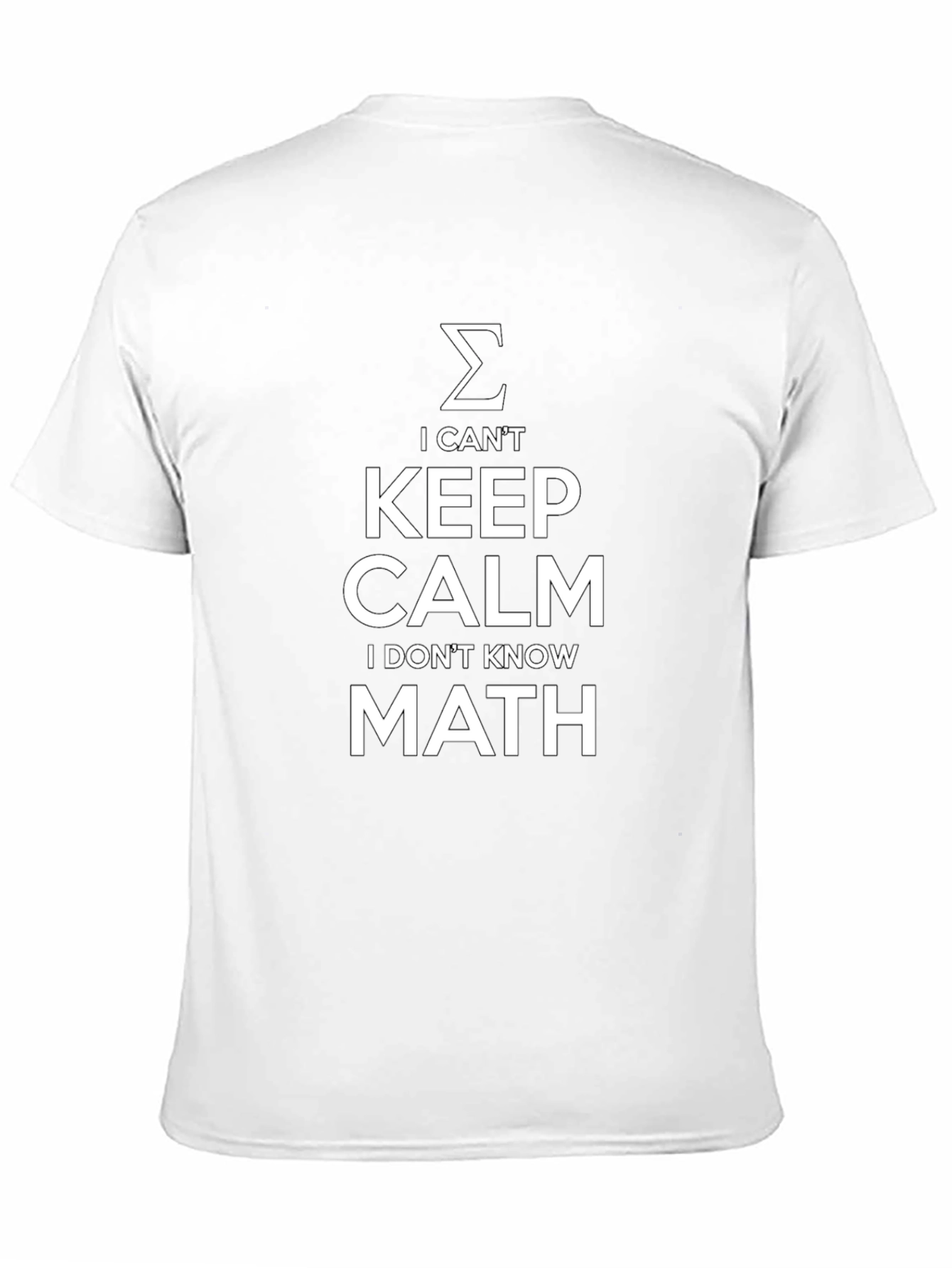 Black Funny Math T-Shirt - I Can't Keep Calm view 11