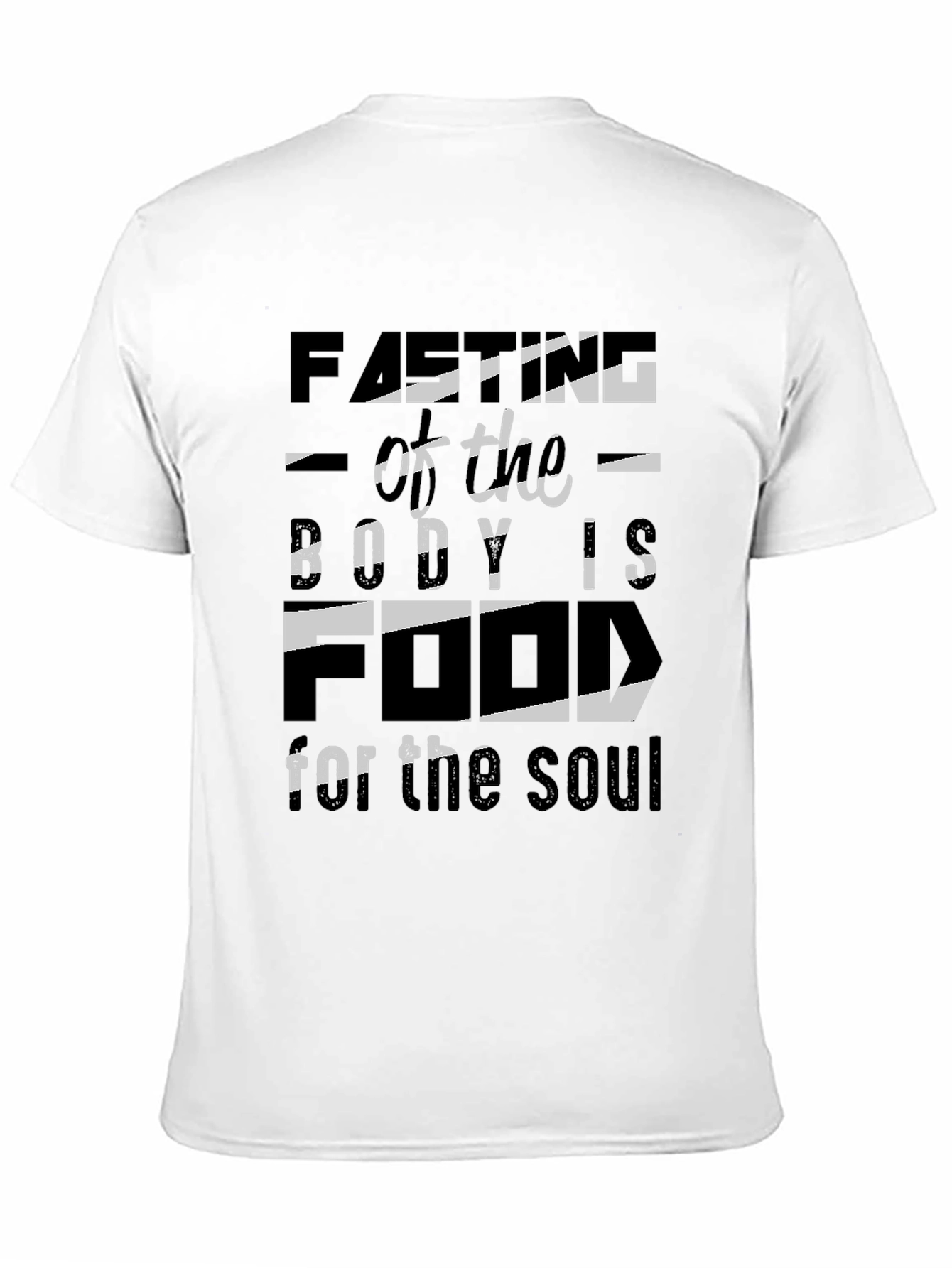 Black Fasting for the Soul Black T-Shirt view 11