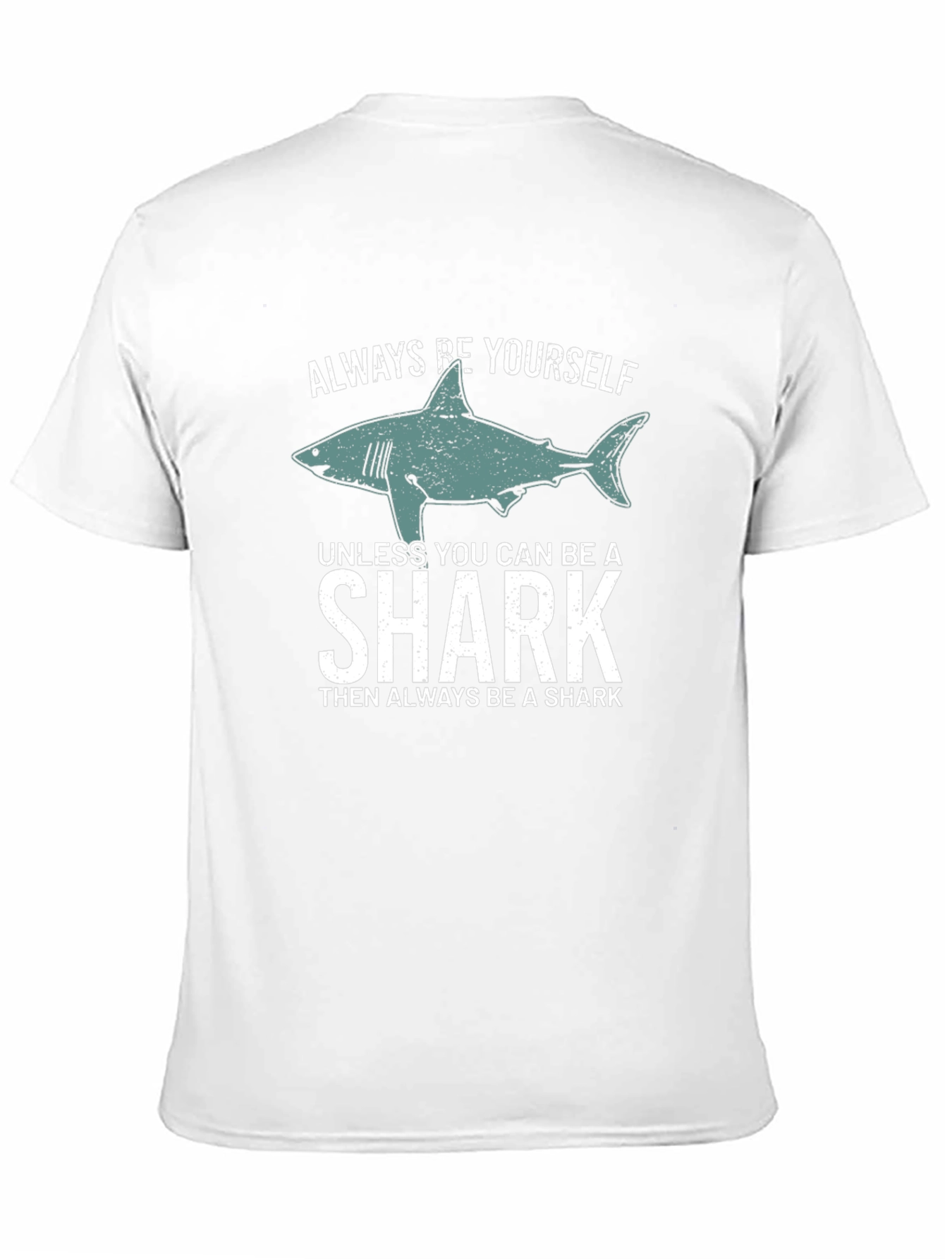 Black Always Be Yourself Shark Graphic Tee view 11