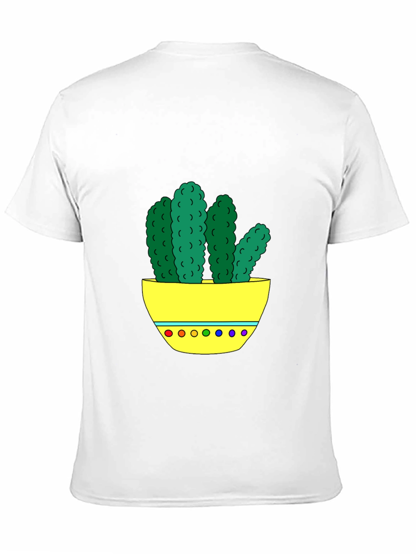 Black Cactus Graphic Tee - Unique Colorful Design view 11